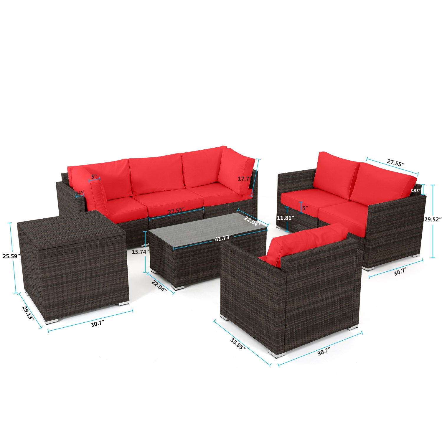 Tribesigns HO008-BNRD Patio-Sofas-Daybeds - View #6