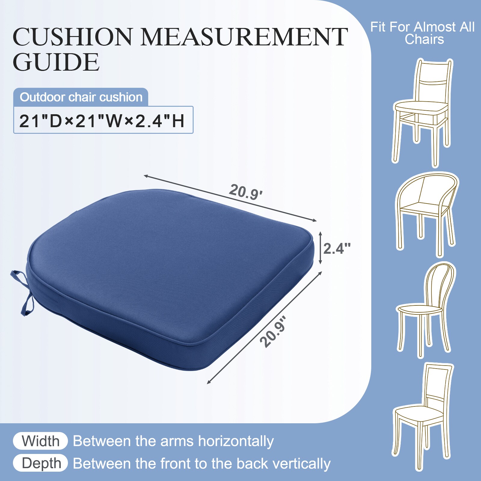 Aoodor A285-PNENE Patio-Furniture-Cushions - View #2