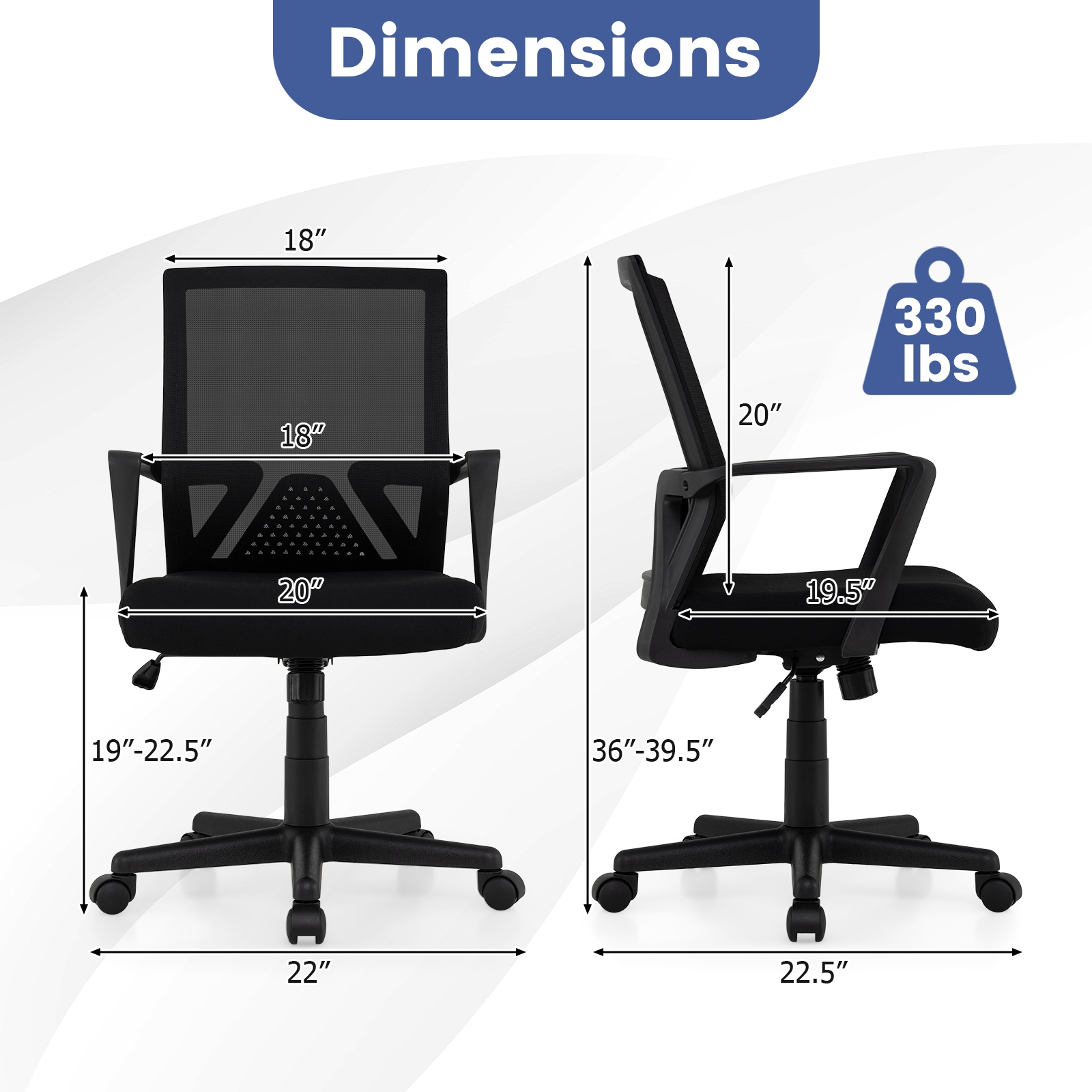 SUGIFT ZMLW014SUGHY1491 Office-Chairs - View #3