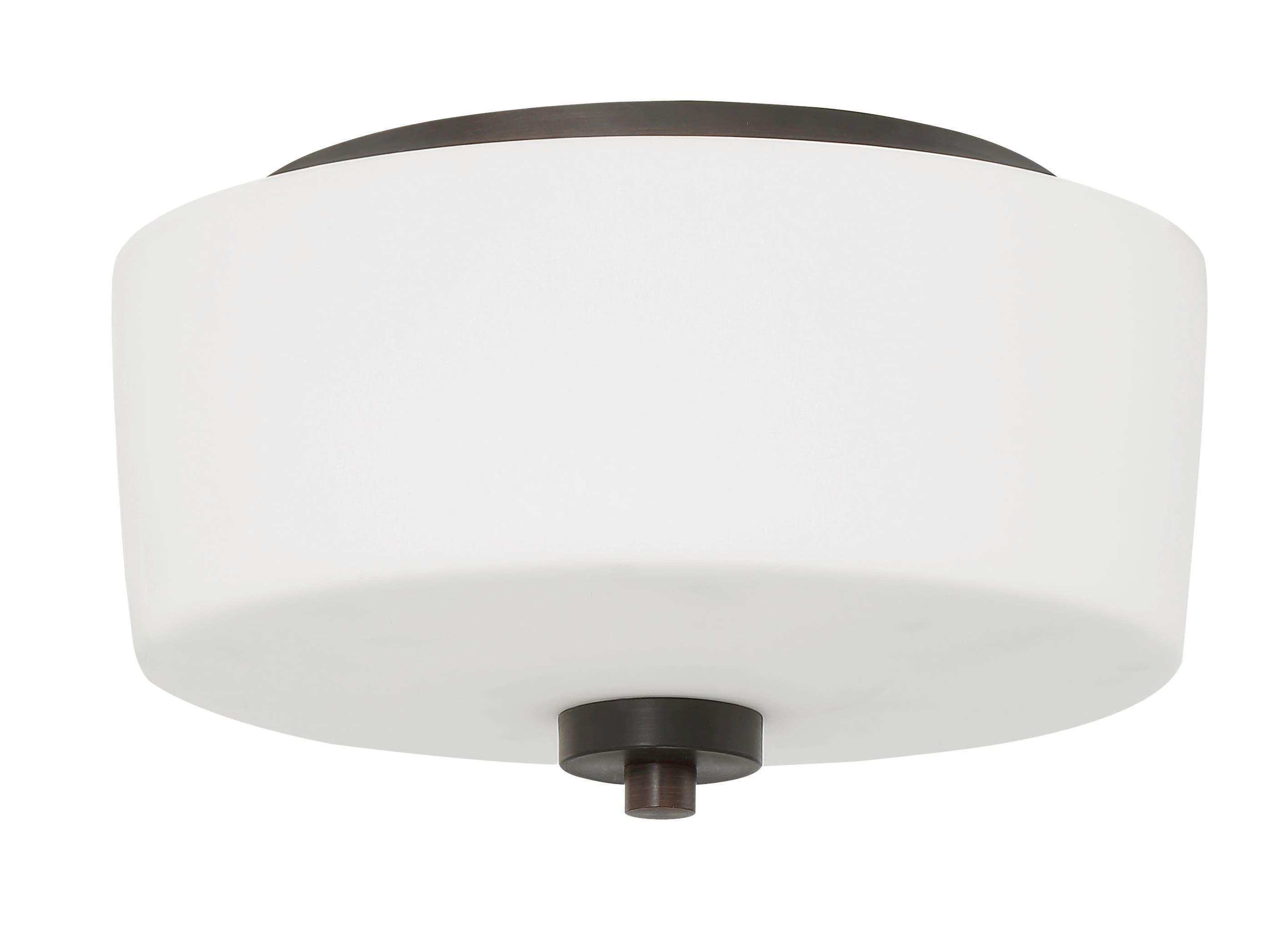 Craftmade 43582-ABZ Clarendon 1-Light Aged Bronze Flush Mount Light