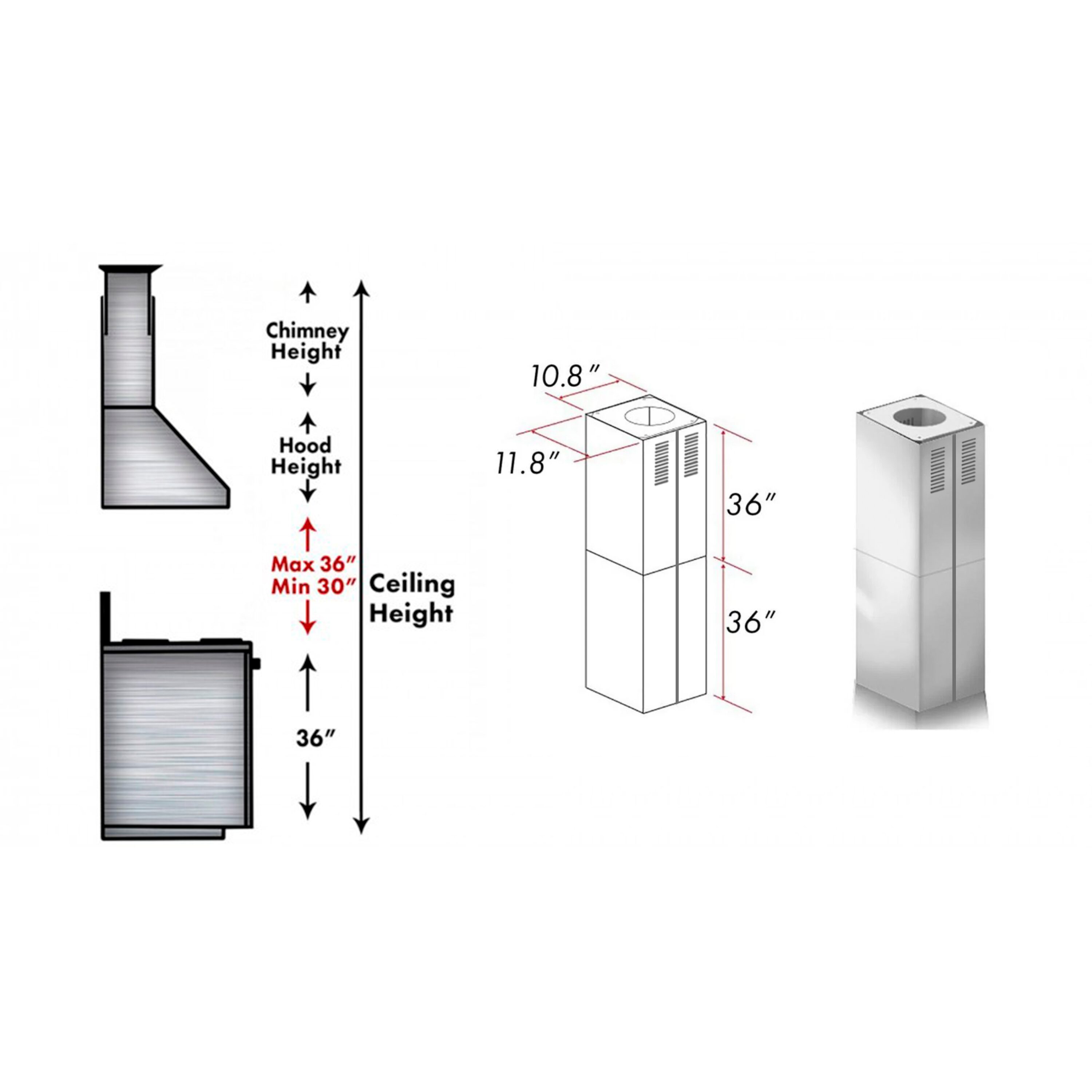 ZLINE KITCHEN & BATH 2PCEXT-GL9I m000110 - View #2