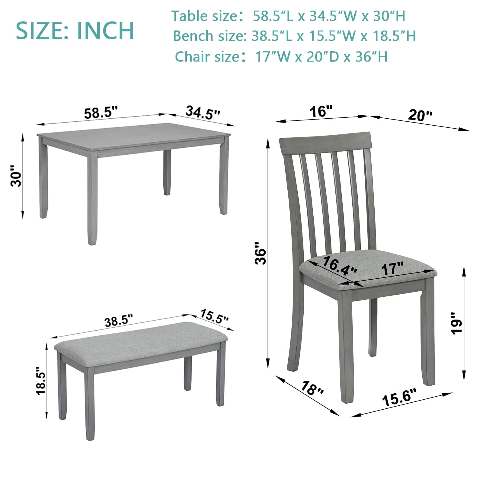 Vynxaria LESX1265-DJCZ-TZ008 Dining-Sets - View #3