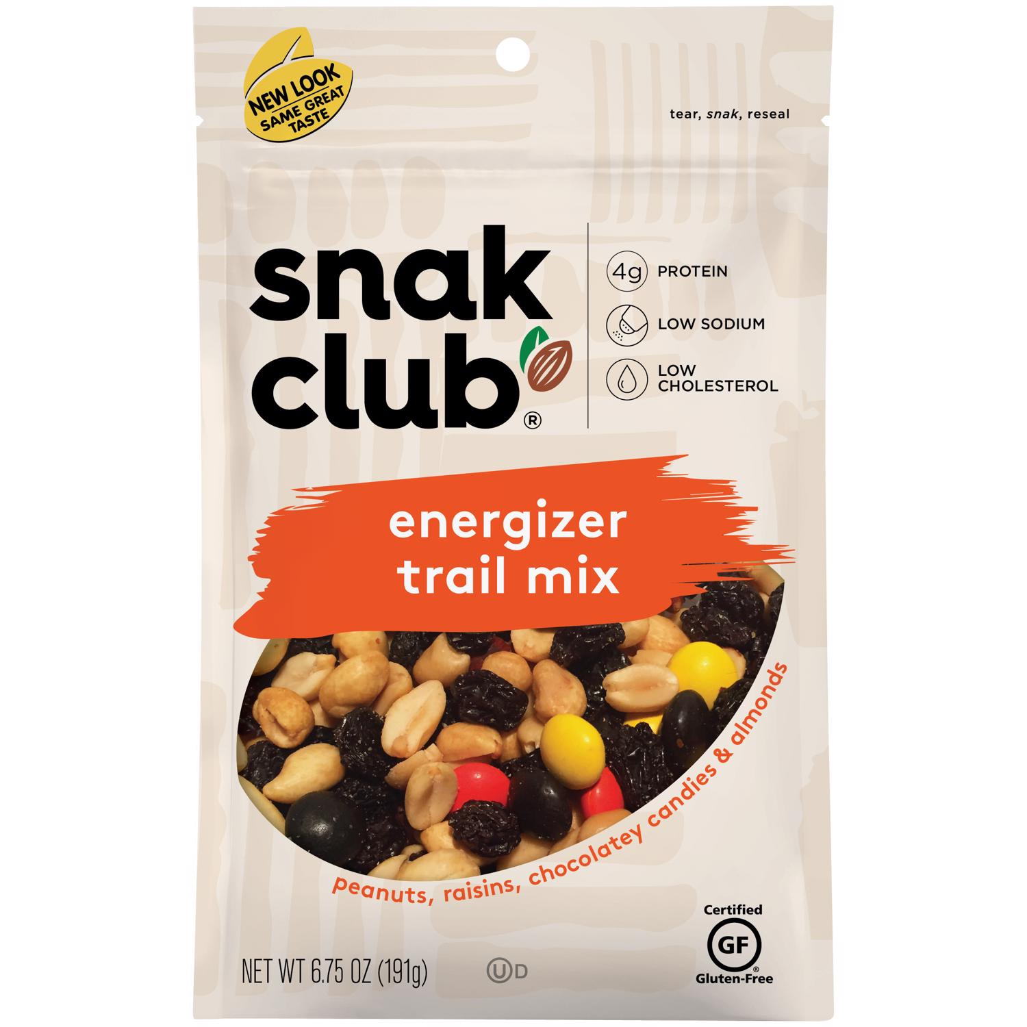 snak club  Energizer Trail Mix 6.75 oz Bagged