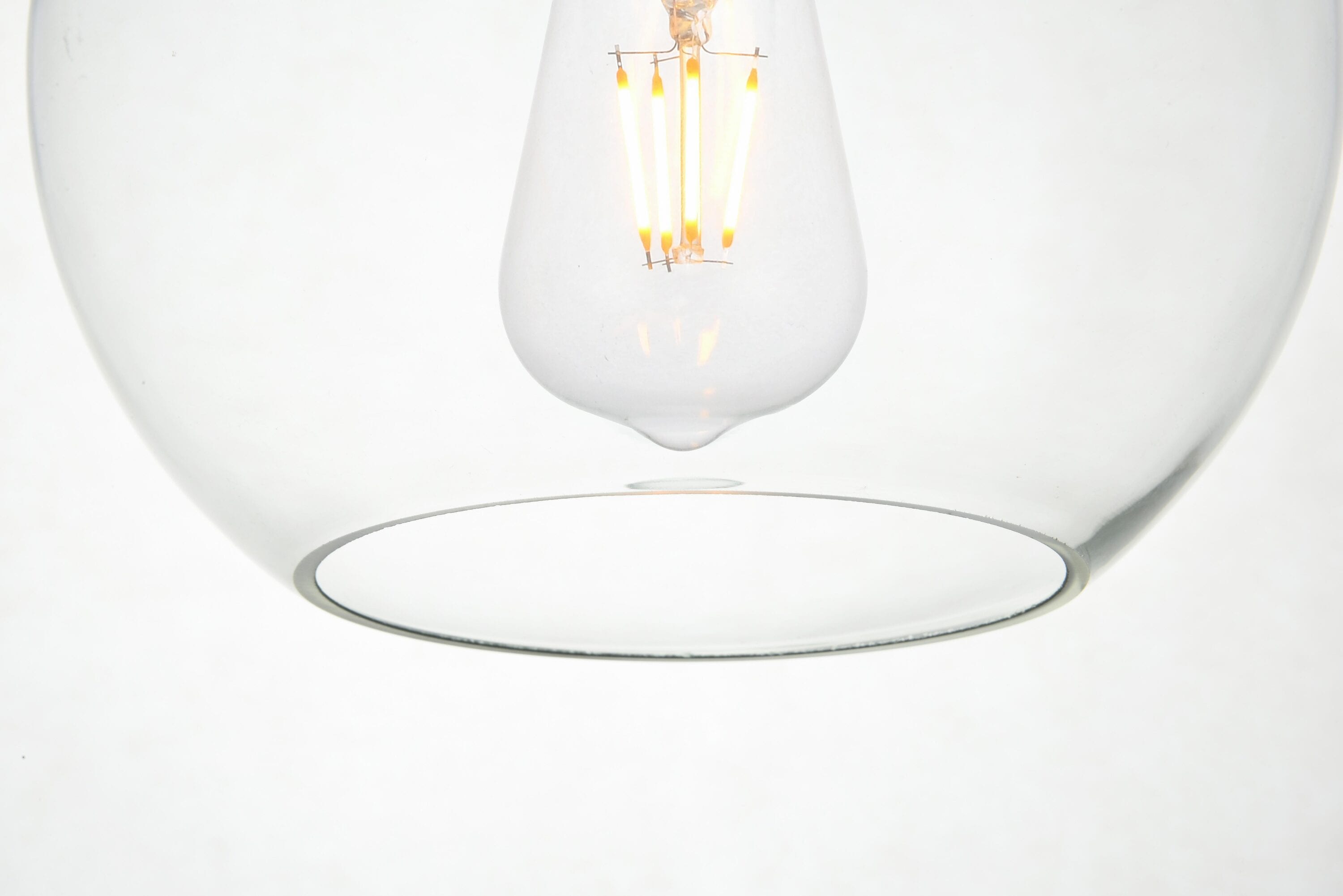 Baxter 3-Light Black Pendant with Clear Glass Shades