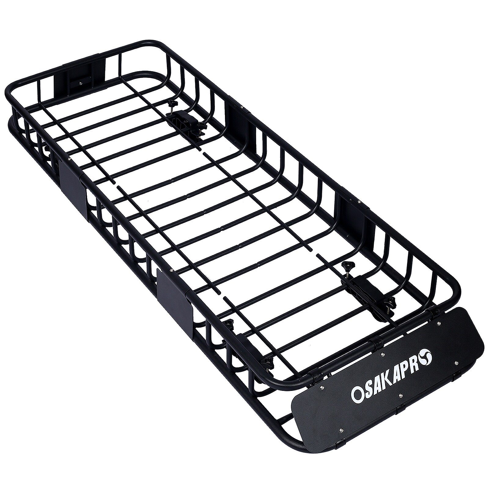 Kahomvis GH-QP214-104 Rooftop Cargo Carrier Basket Motoring Roof Rack 22.8-in L x 65.2-in W x 6-in H Steel Roof Cargo basket