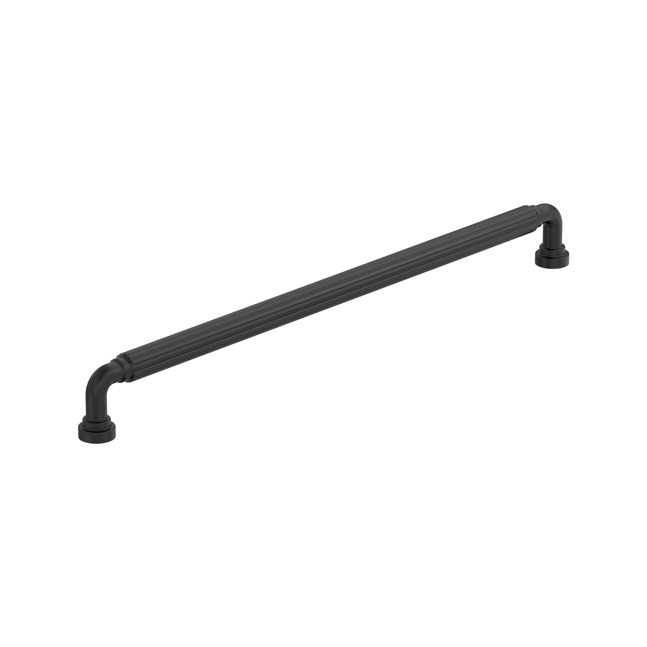 Amerock BP37710MB Cowrie 18-in , 457mm Center to Center Matte Black Arch Handle For Use on Appliances Drawer Pulls