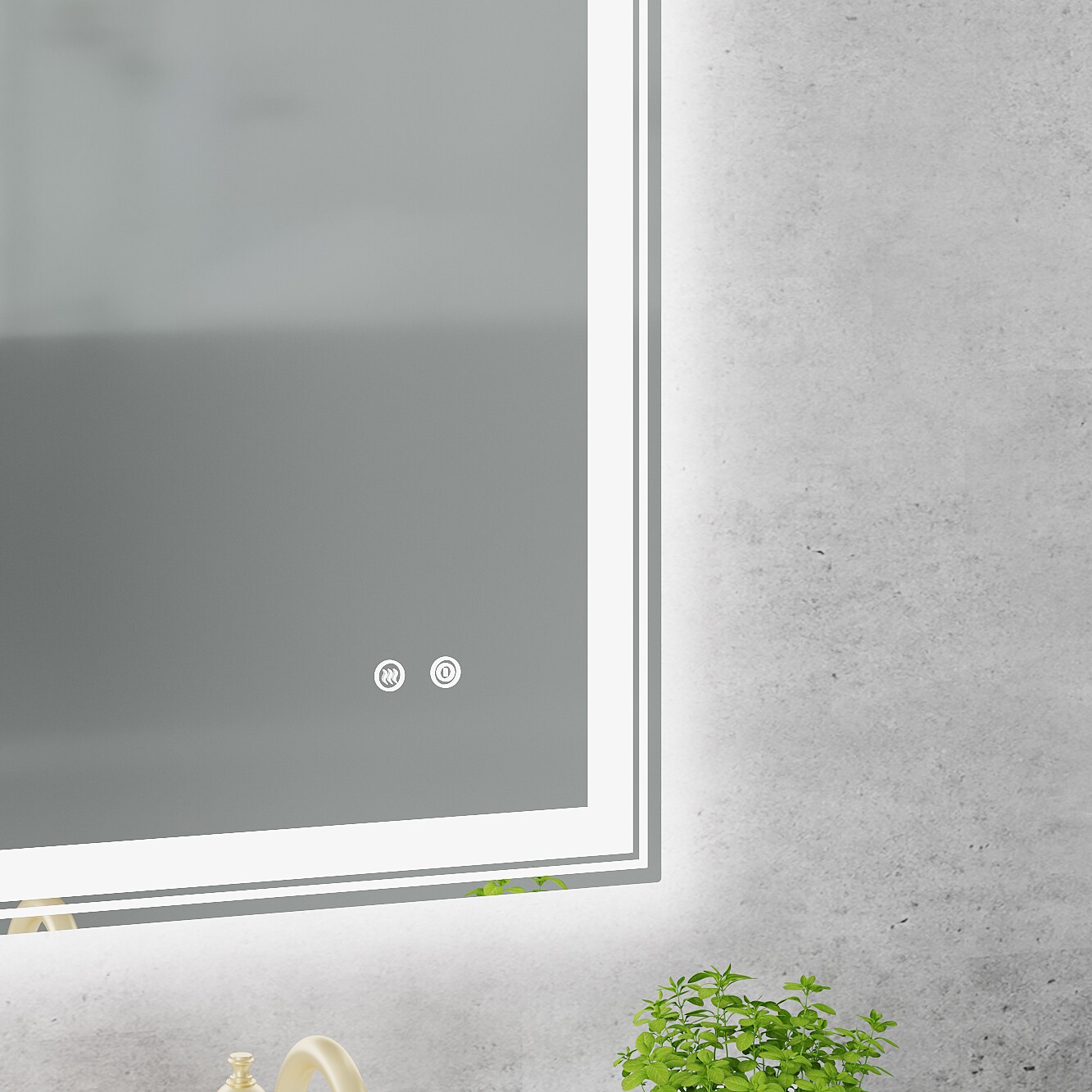 WELLFOR CR-P-F-S01BN Framed-Bath-Mirrors - View #7