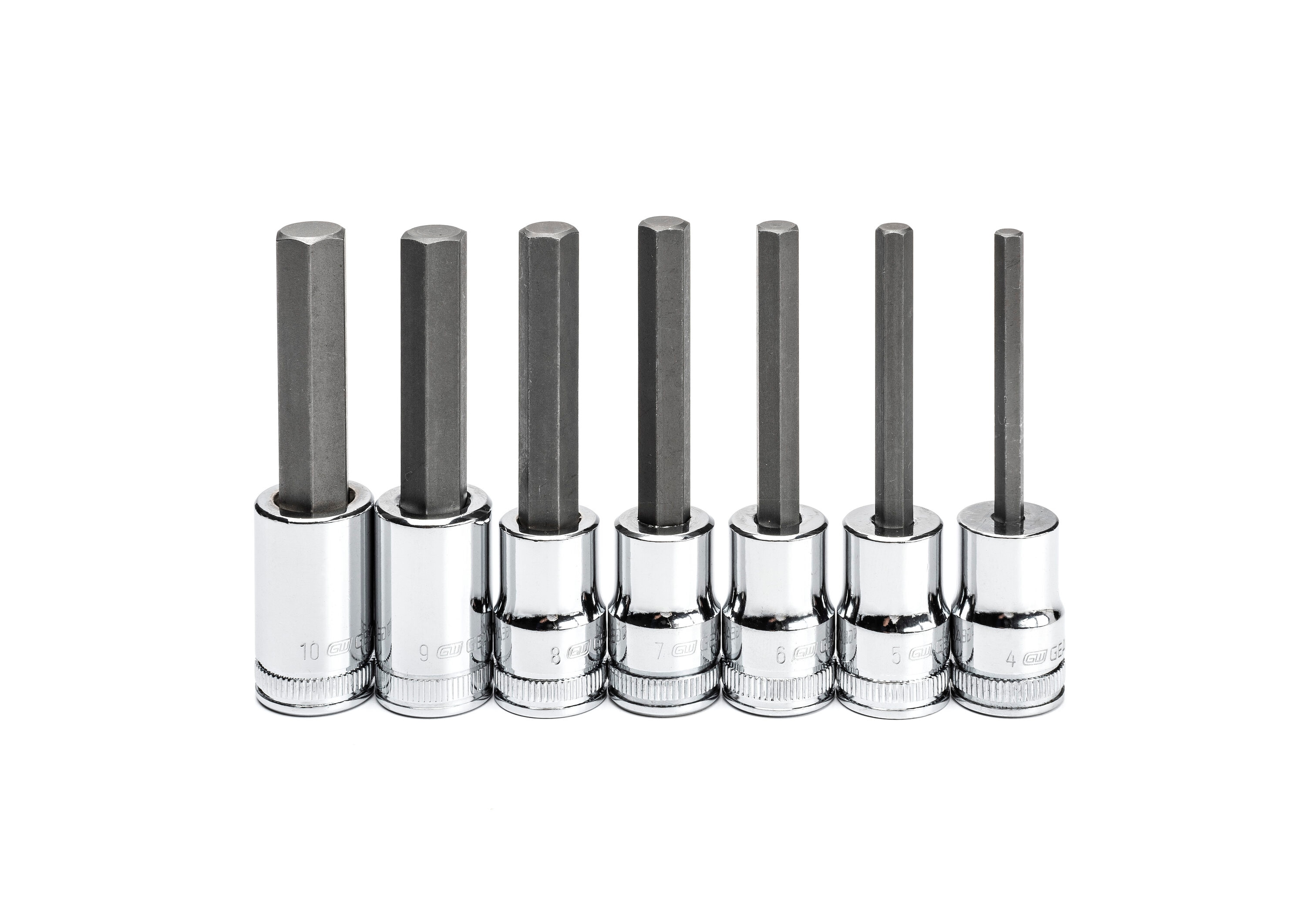 Titan 13 Piece 1/4, 3/8, 1/2 Inch Drive Hex Metric Bit Socket Set 1612