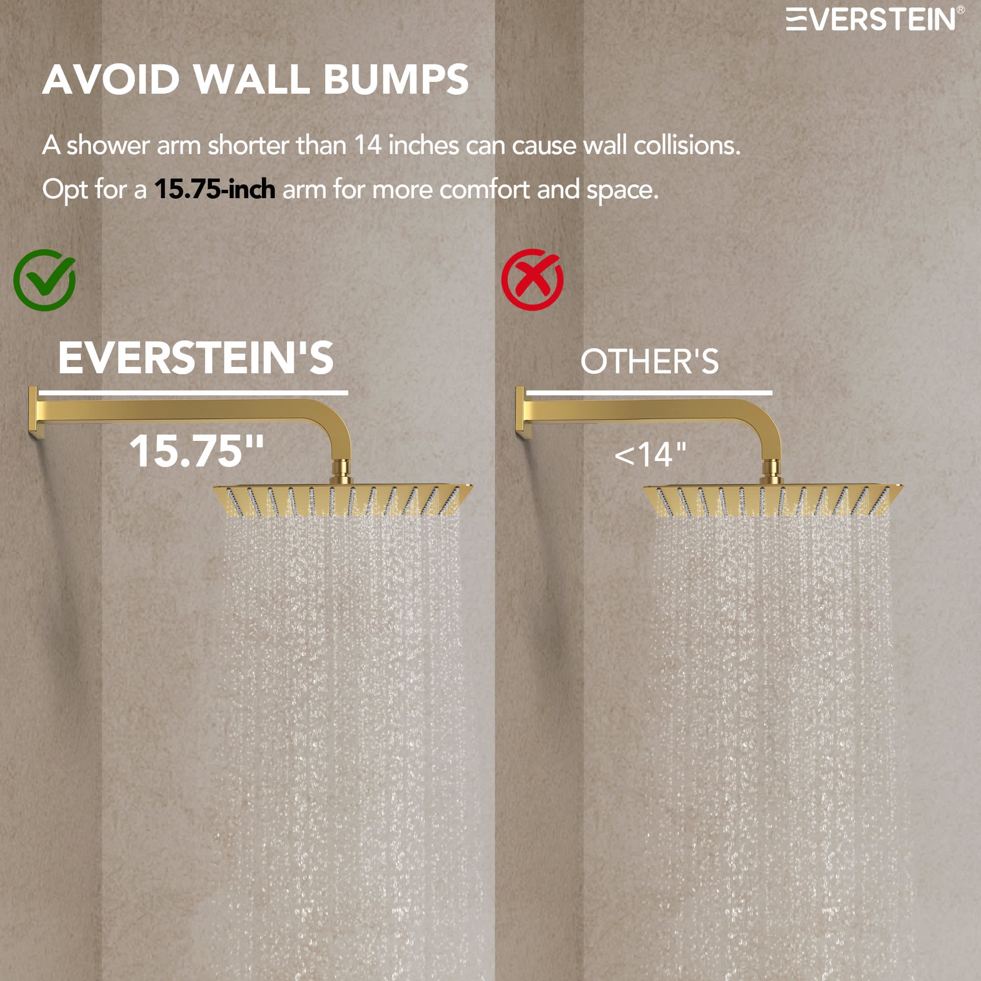 EVERSTEIN SFS-1070-GD12 Tub-Shower-Faucets - View #11
