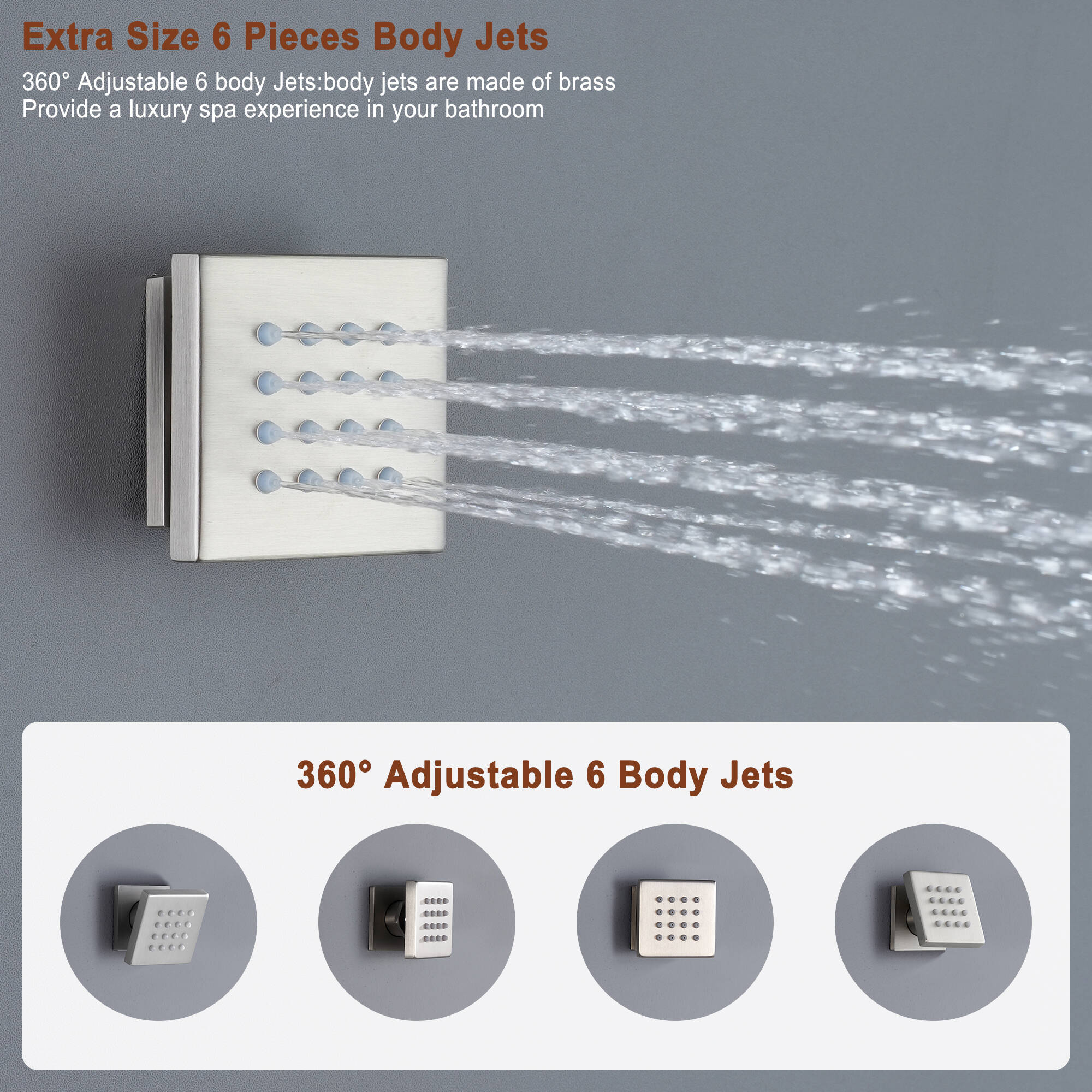 Clihome RCH-BAS8519B Showerhead-Bar-Panels - View #10