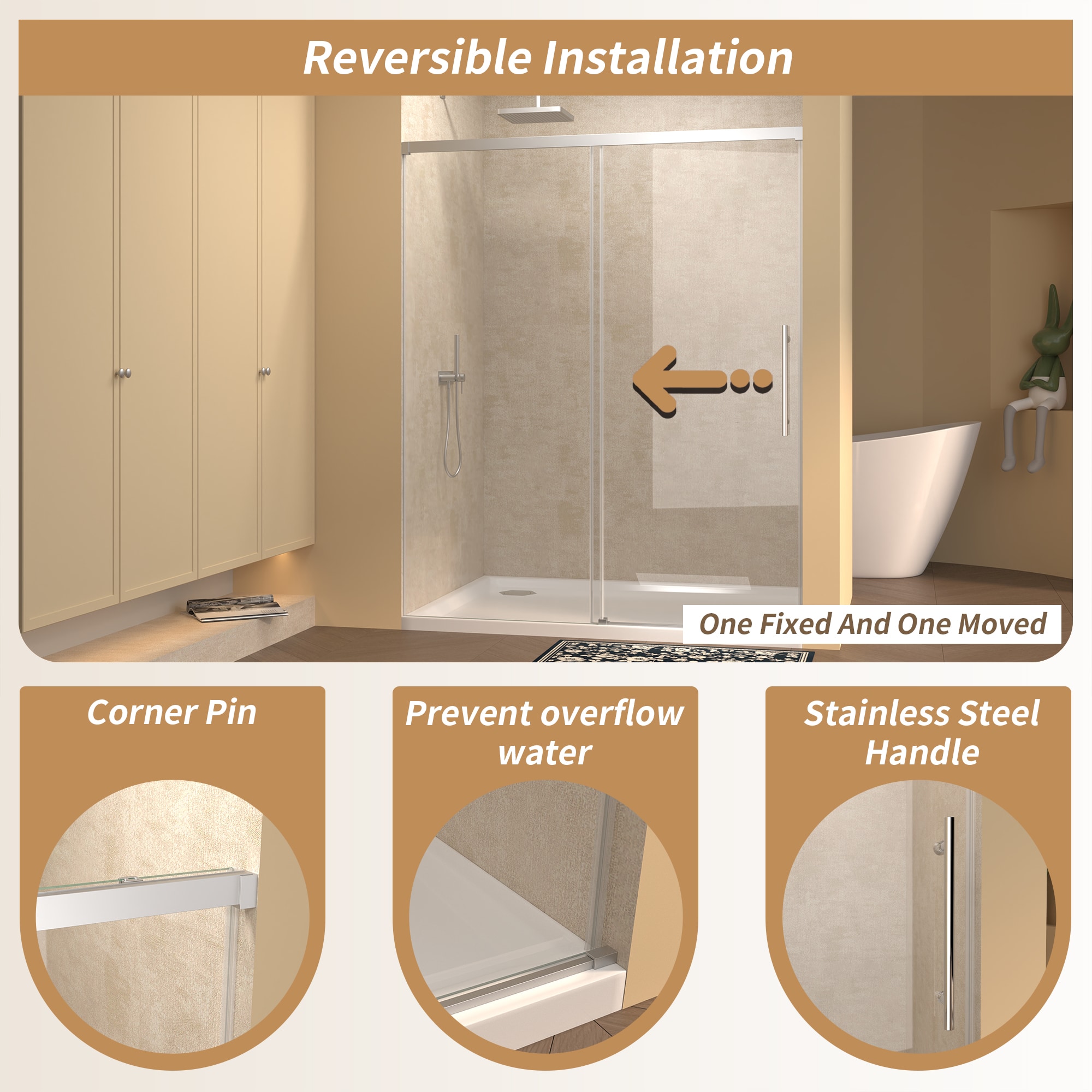 GDFStudio 369363 Shower-Doors - View #8
