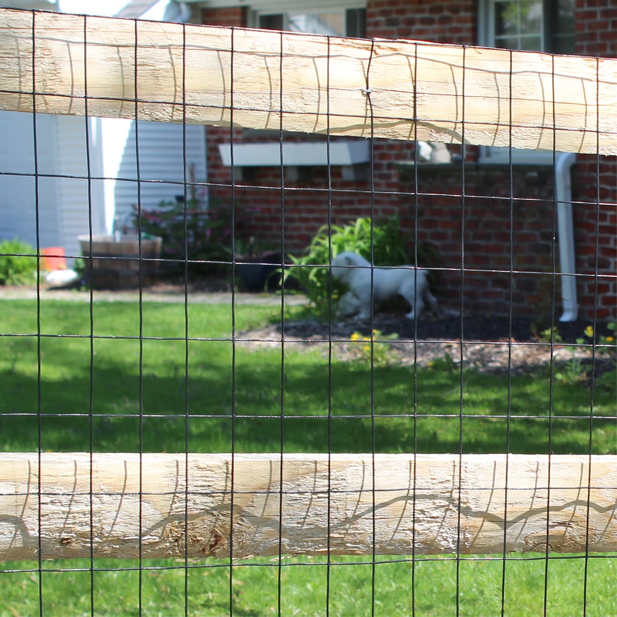 Black welded on sale wire fence