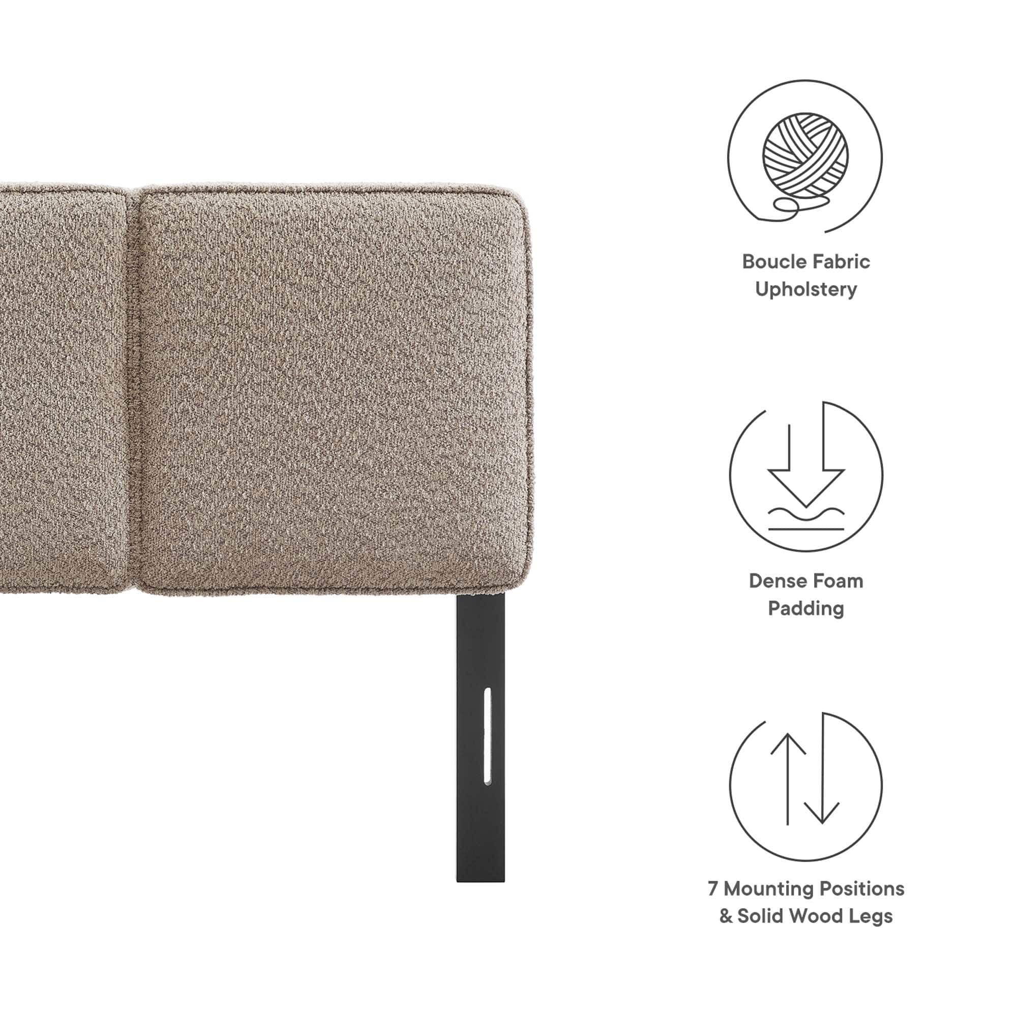 Modway MOD-7145-OAT Upholstered-Headboards - View #2