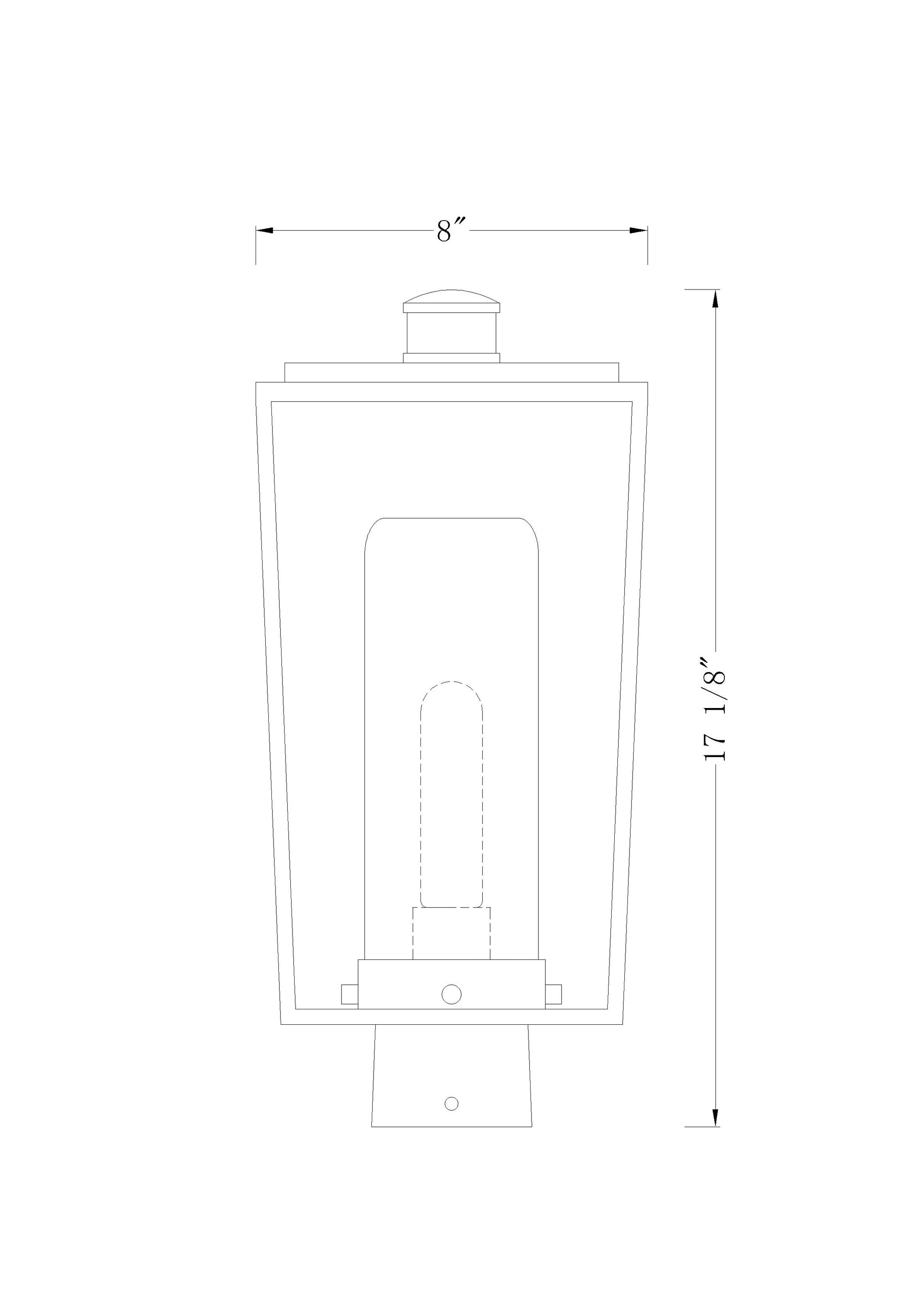 Z-Lite 595PHMS-BK Post-Lights - View #6