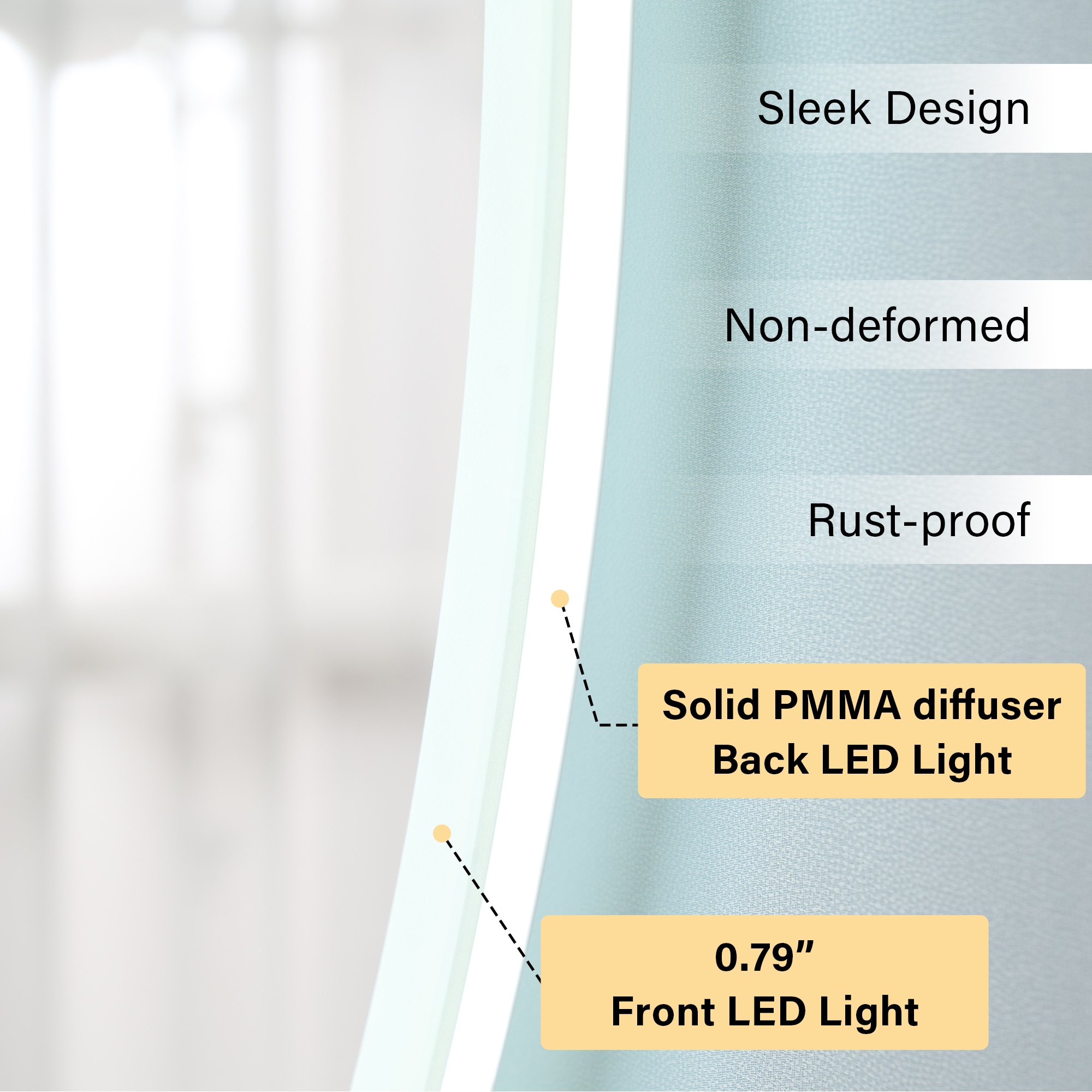Forclover MRC-W10A3232 Framed-Bath-Mirrors - View #6