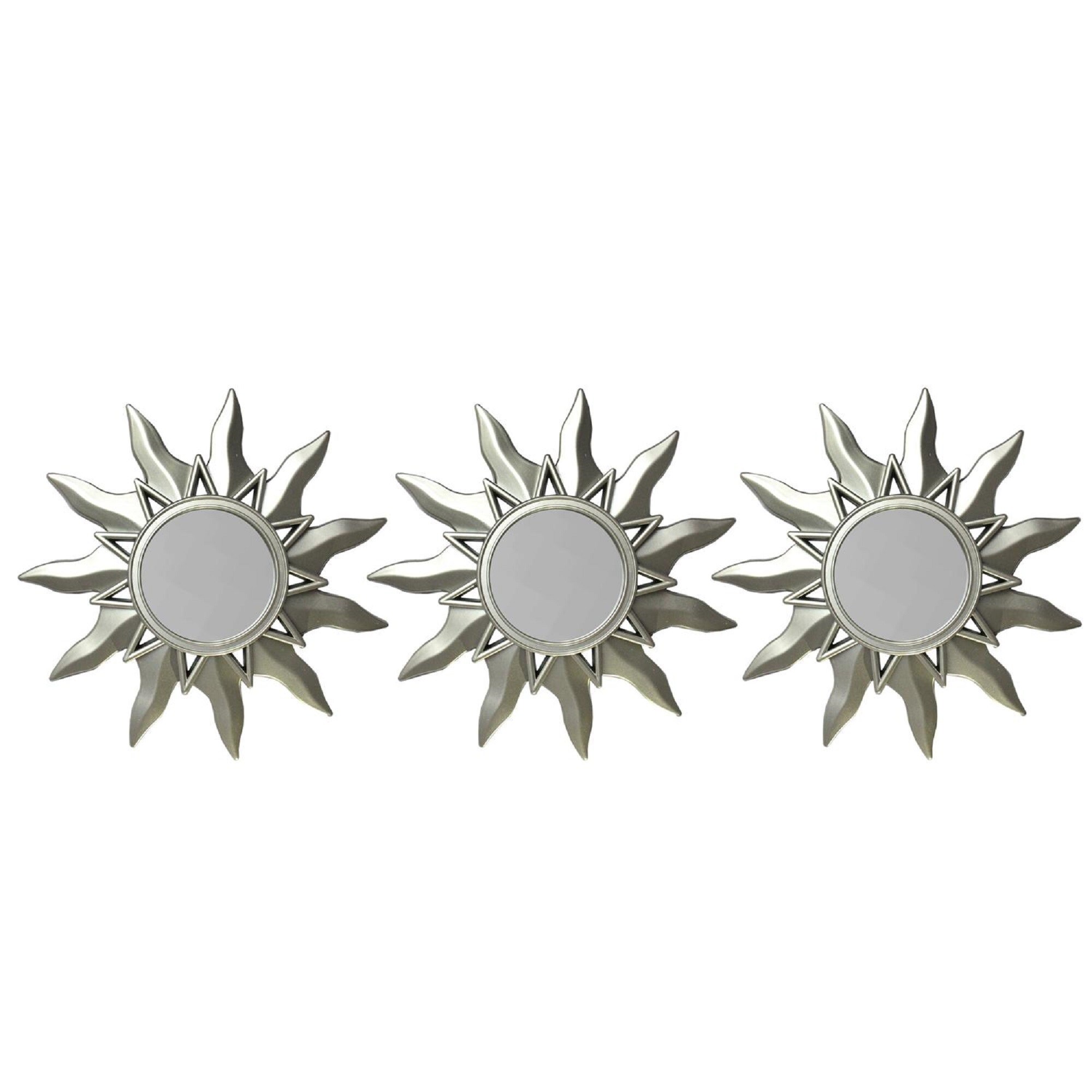 Northlight 32595154 0.5-in W x 9.5-in H Sunburst Gray Framed Full Length Wall Mirror