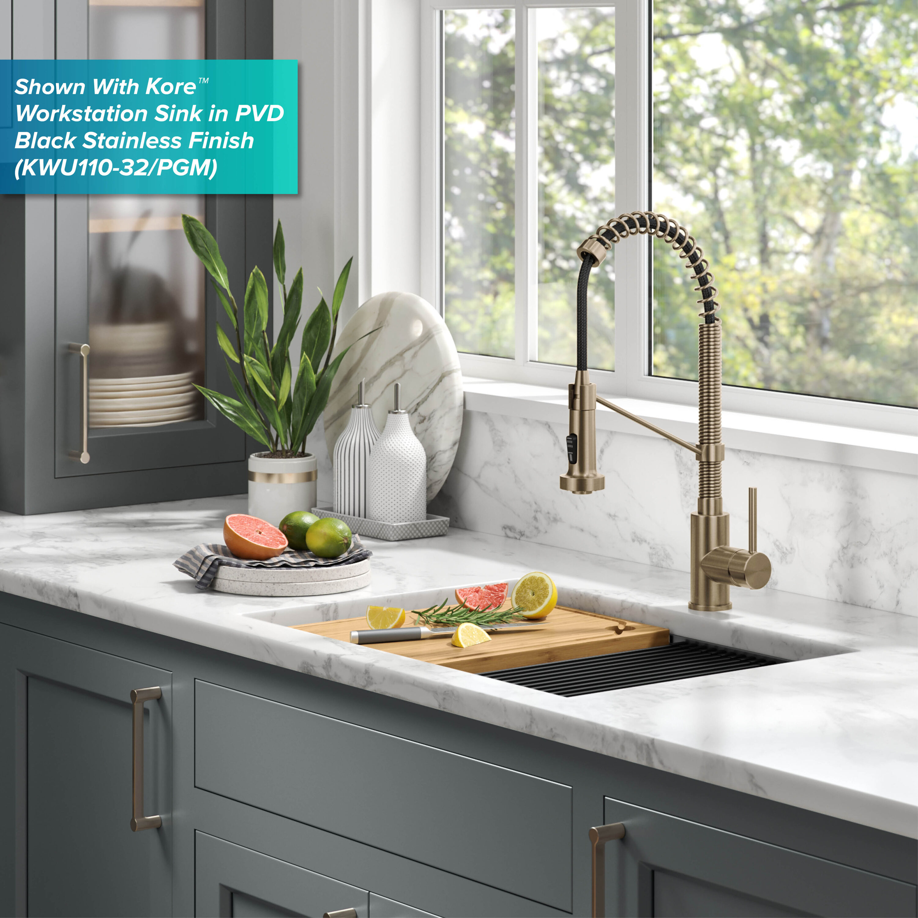 Kraus KSF-1610SFACB Kitchen-Faucets - View #19