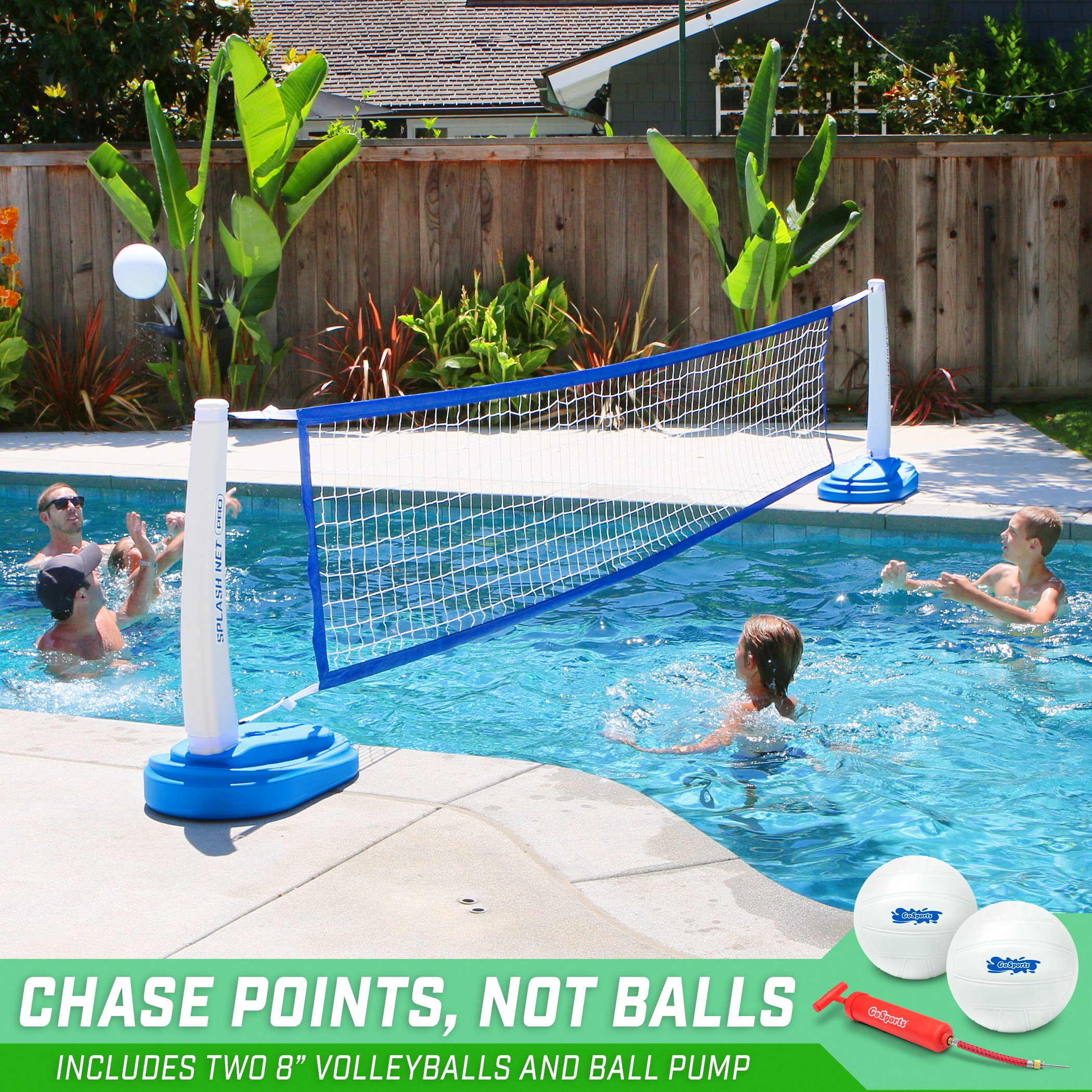 GoSports Blue Swimming Pool Volleyball Set in the Pool Toys department ...