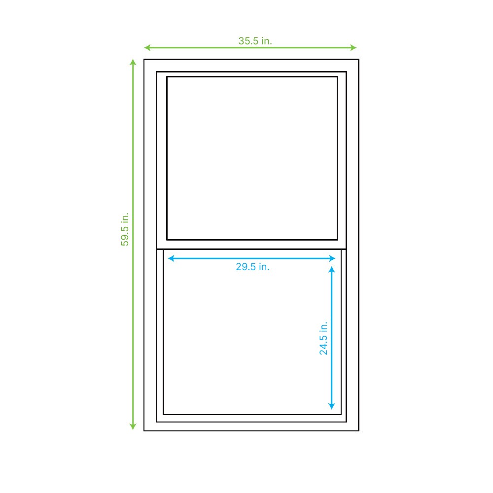 RELIABILT 32513660RBSHBLK Single-Hung-Windows - View #2
