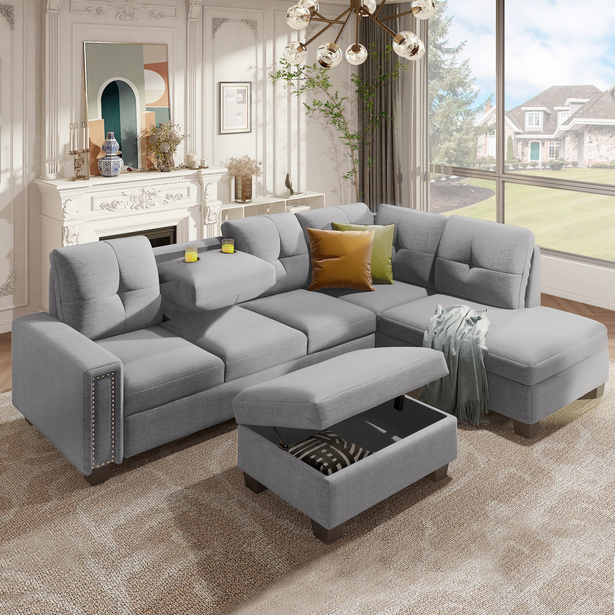 ModernLuxe L-SG000380AAR Sofas-Loveseats - View #2
