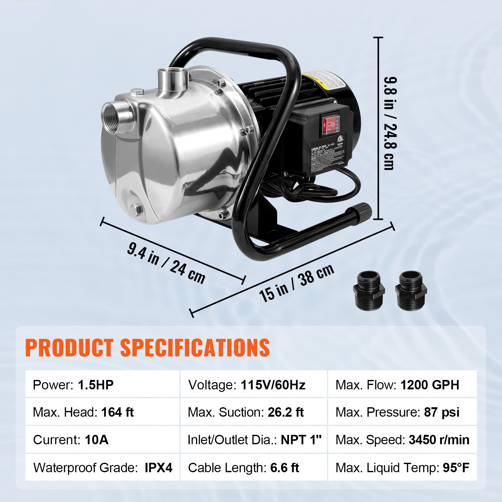 VEVOR SCSDKQ23GPM100520V1 pumps - View #7