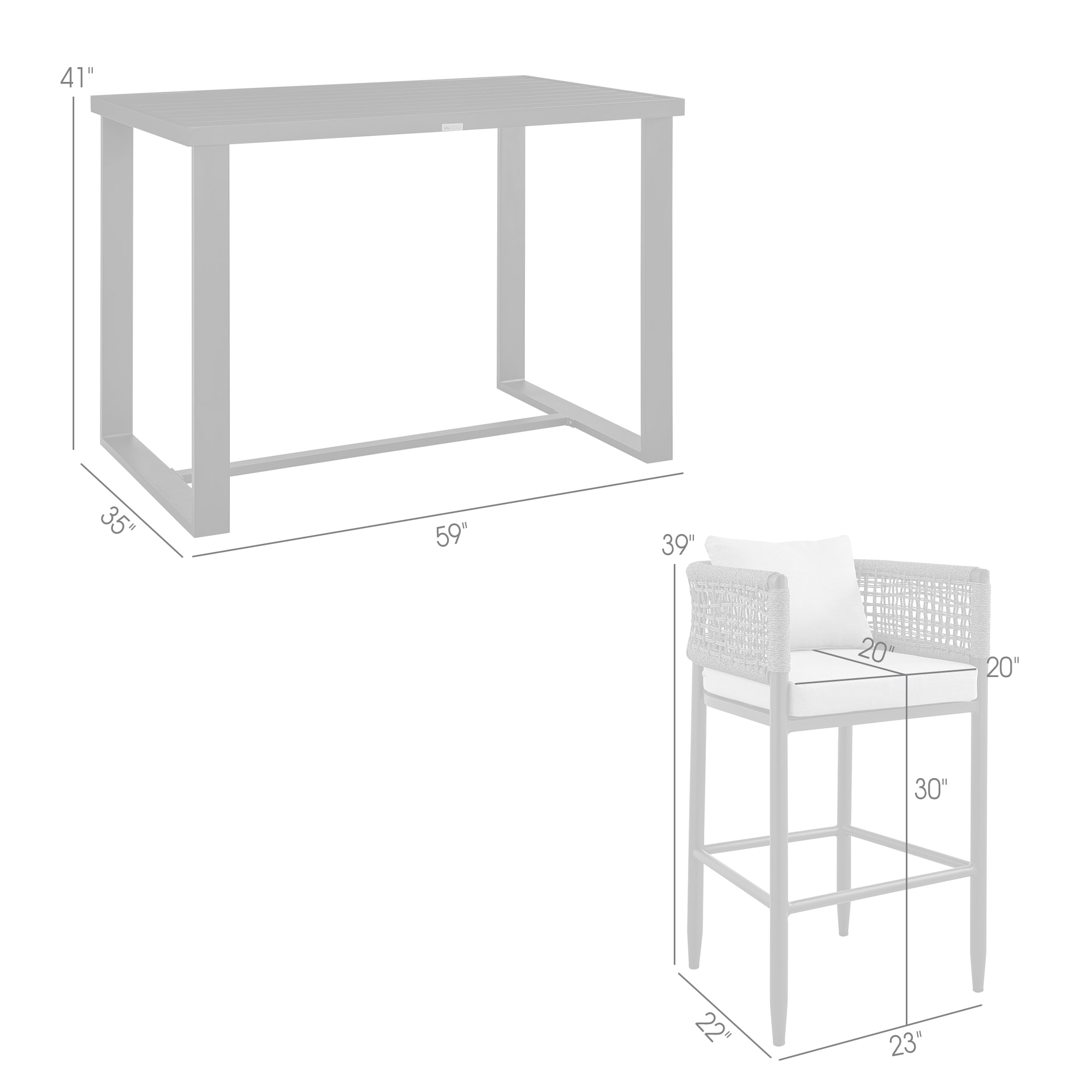 Armen Living 840254333130 Patio-Tables - View #8