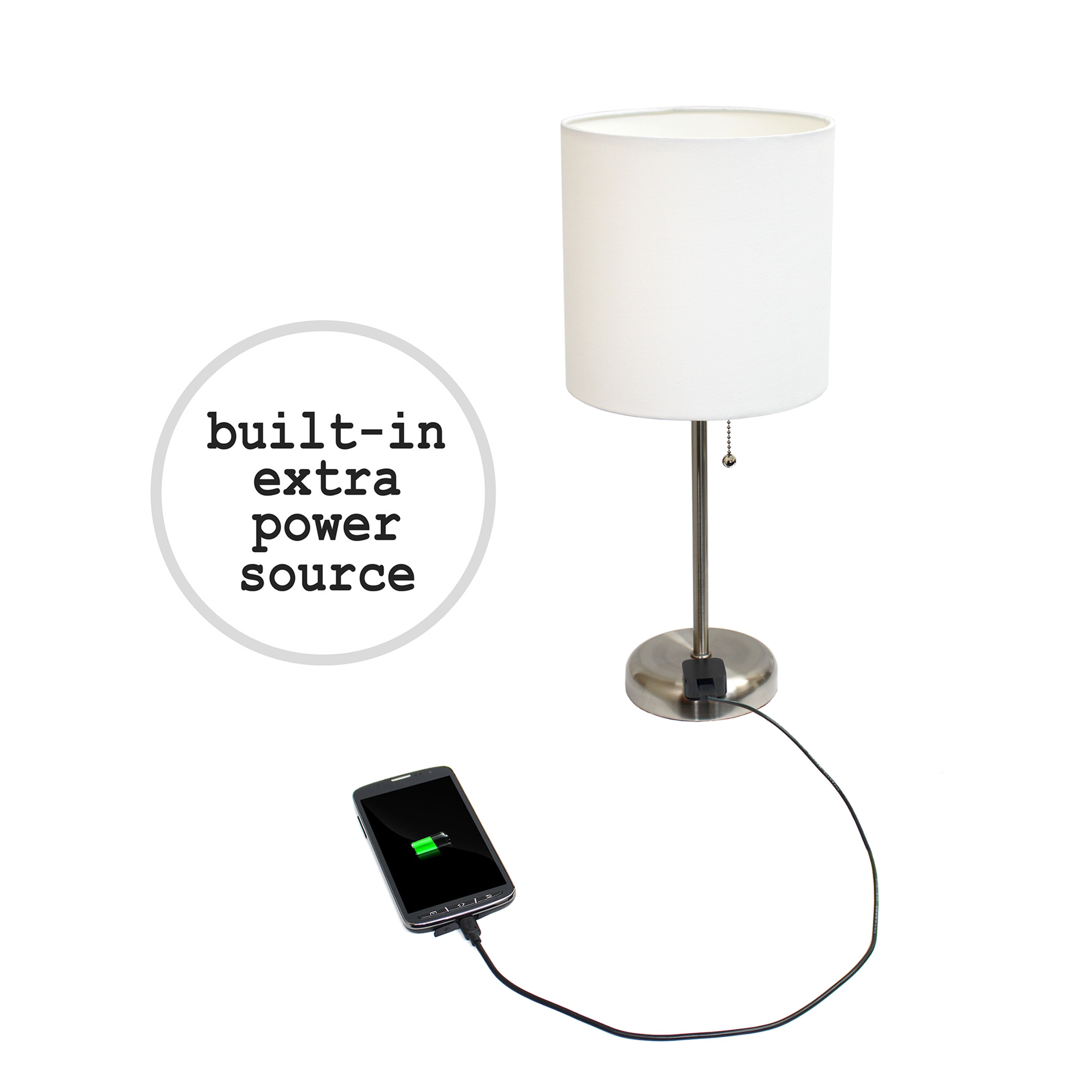 Simple Designs LT2024-WHT-2PK Table-Lamps - View #6