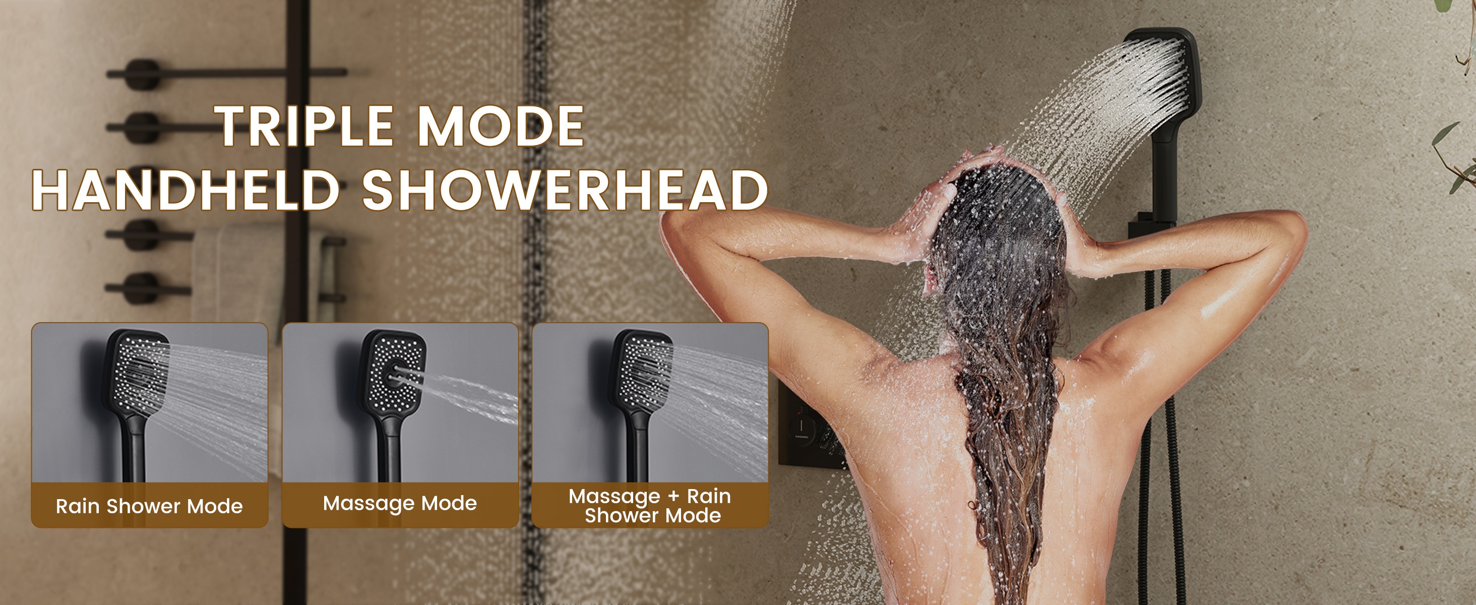 CASAINC TC09-BN Showerhead-Bar-Panels - View #11