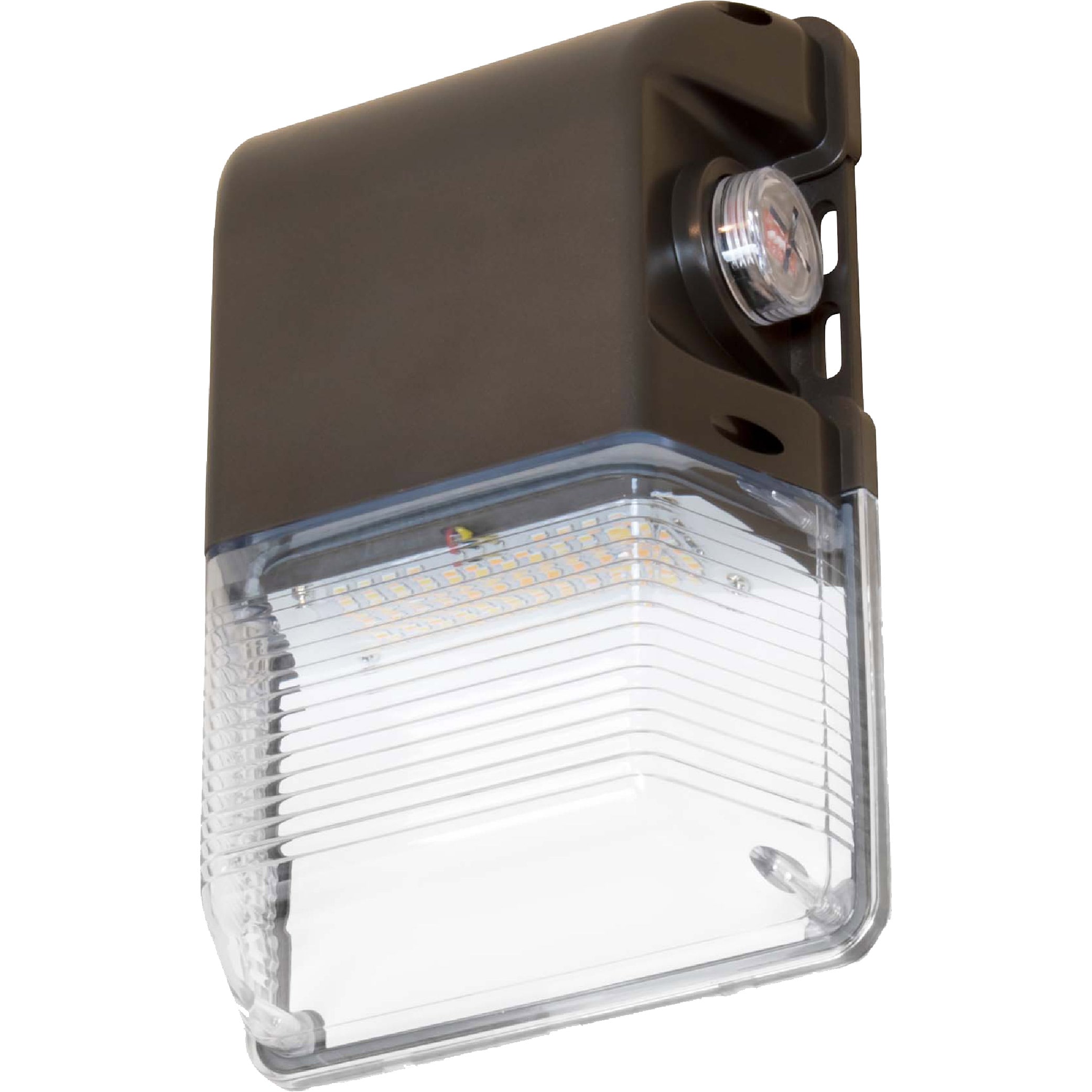 Simply Conserve PLT-L1525-MWP-3050-1 Brown Hardwired Integrated LED Outdoor Wall Pack Light 3000 -Lumen 72 -Pack