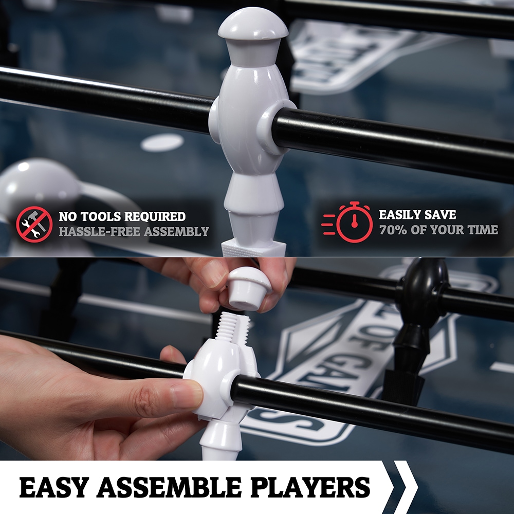 Charleston 48'' Gray Wood Grain Foosball Table