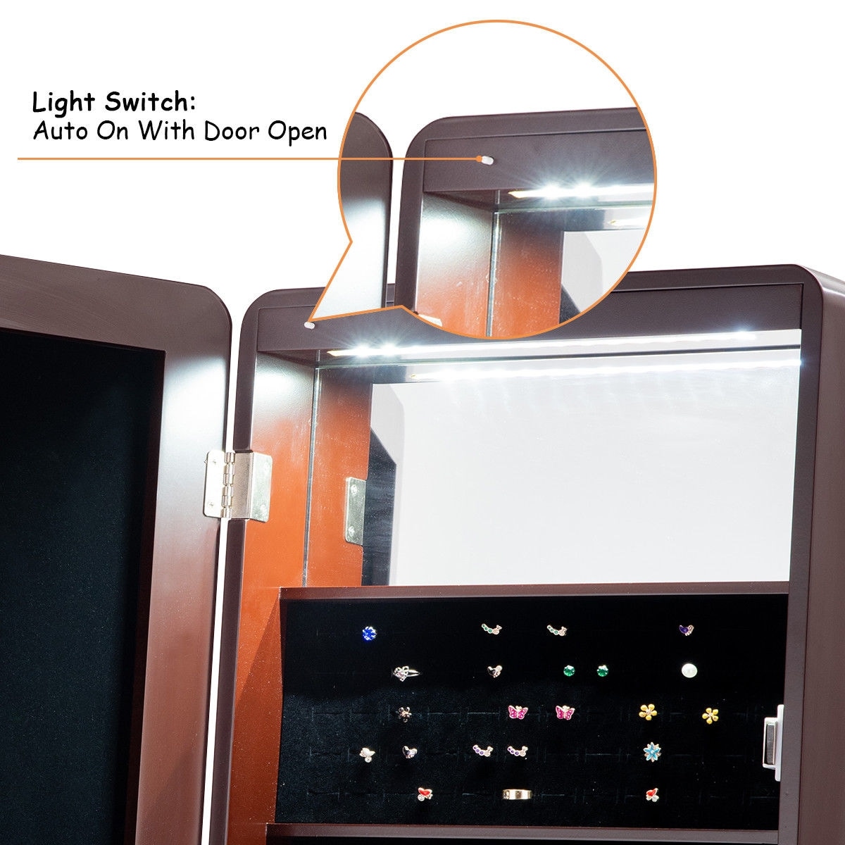 CASAINC WF-HW58540CF-LA Jewelry-Armoires - View #8