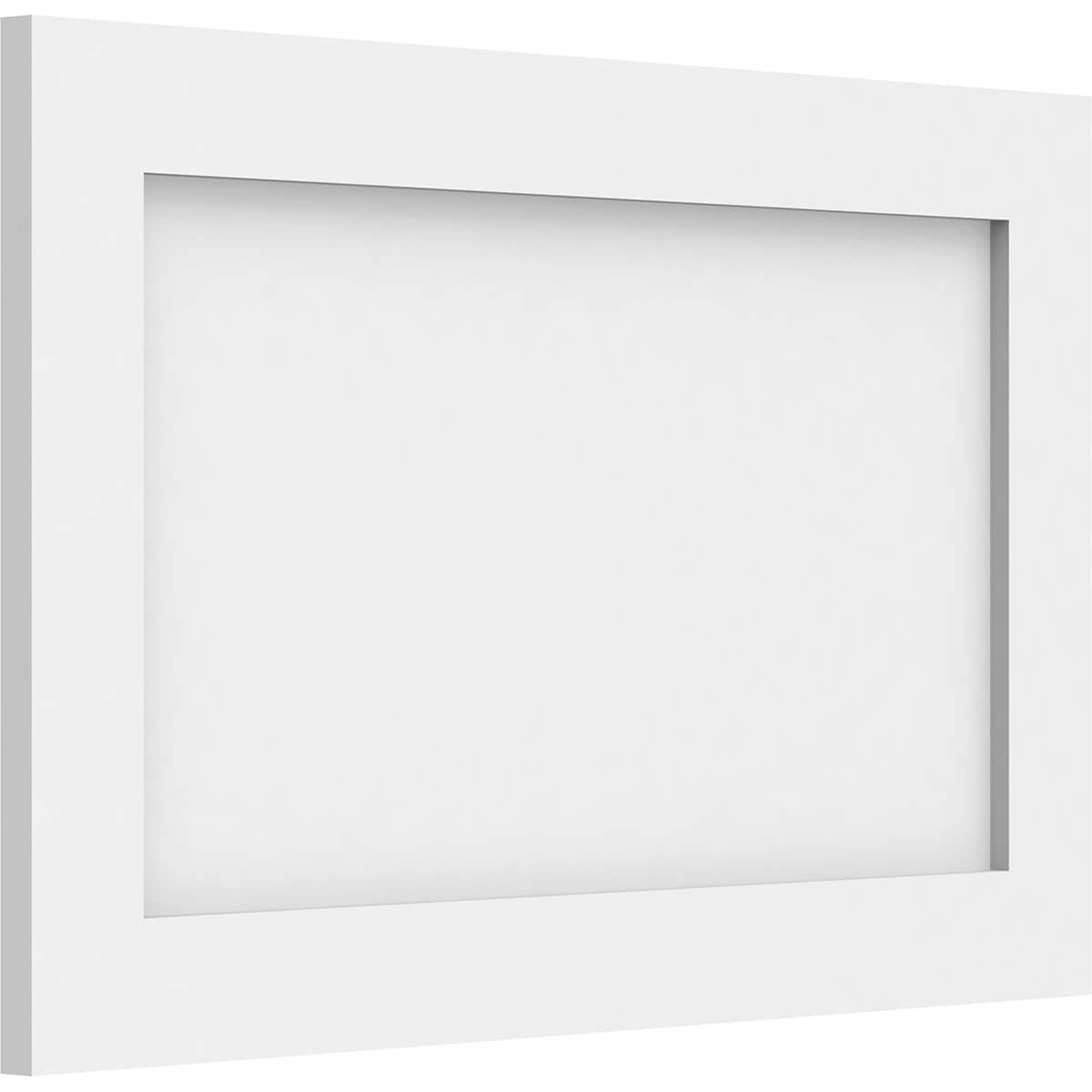 Ekena Millwork WALP22X14X062CNL 22-in x 14-in Smooth Paintable/Stainable White PVC Fretwork Wall Panel (