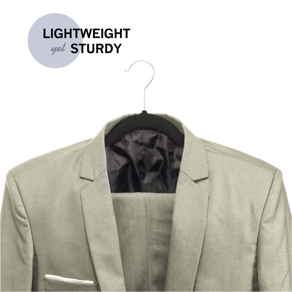 Grey Ultra-thin Velvet Non-Slip Suit Clothes Hangers
