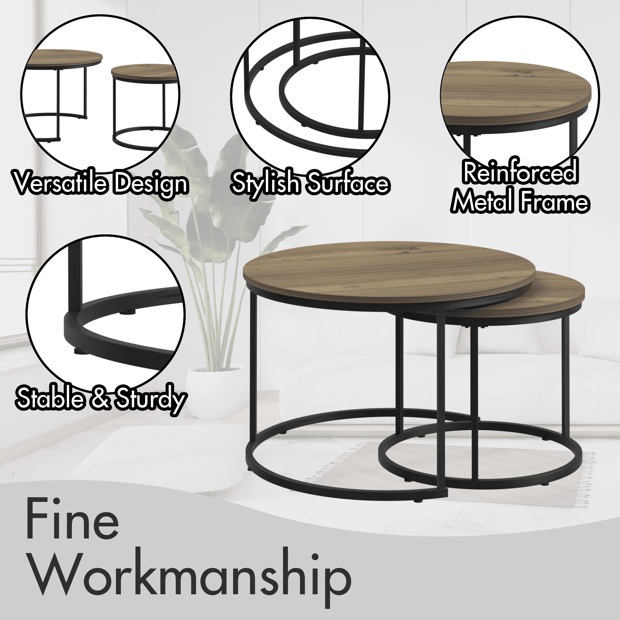 Vynxaria LESX0021-DJBZ-ET0018 End-Tables - View #6