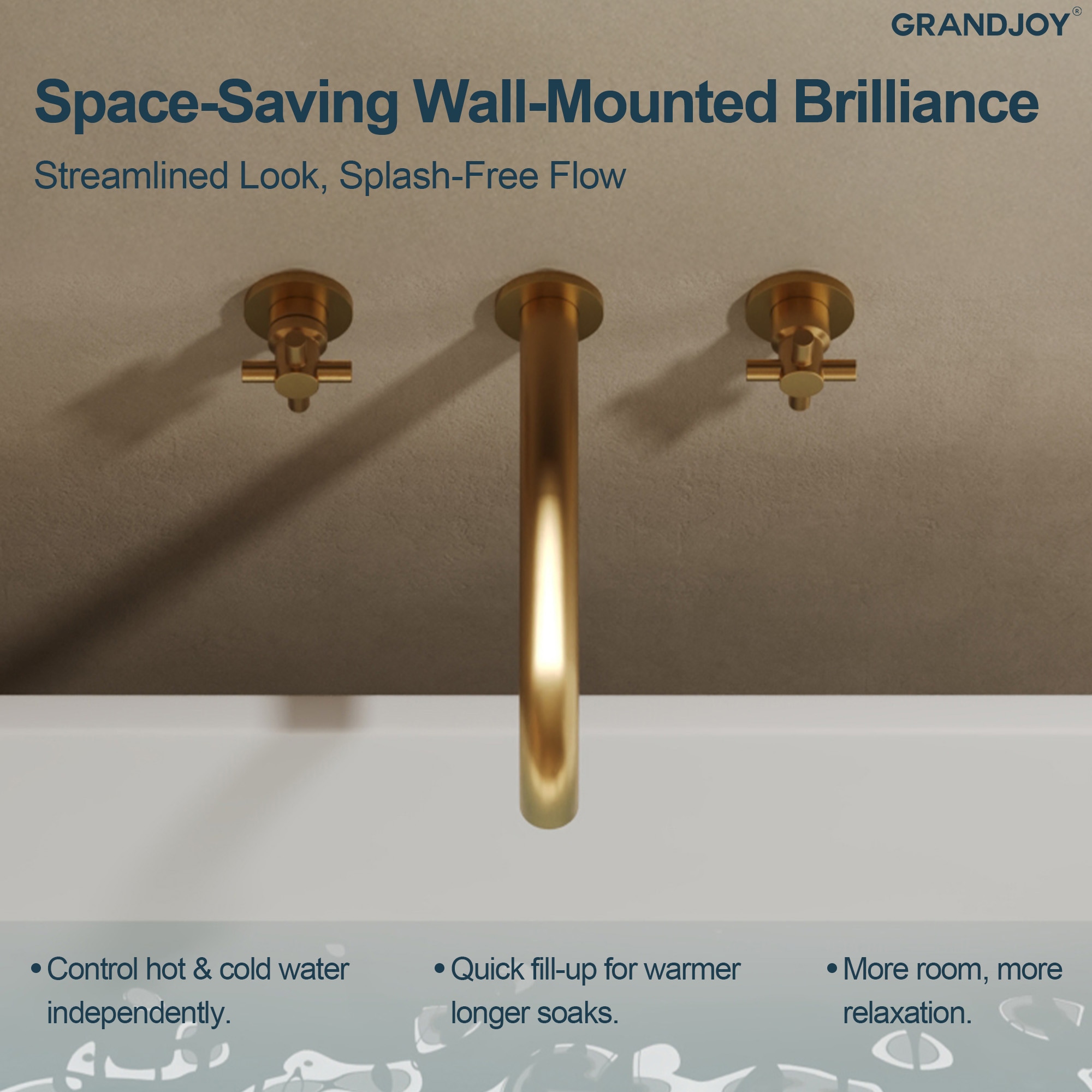 GRANDJOY TOBILI202C Roman-Tub-Faucets - View #5