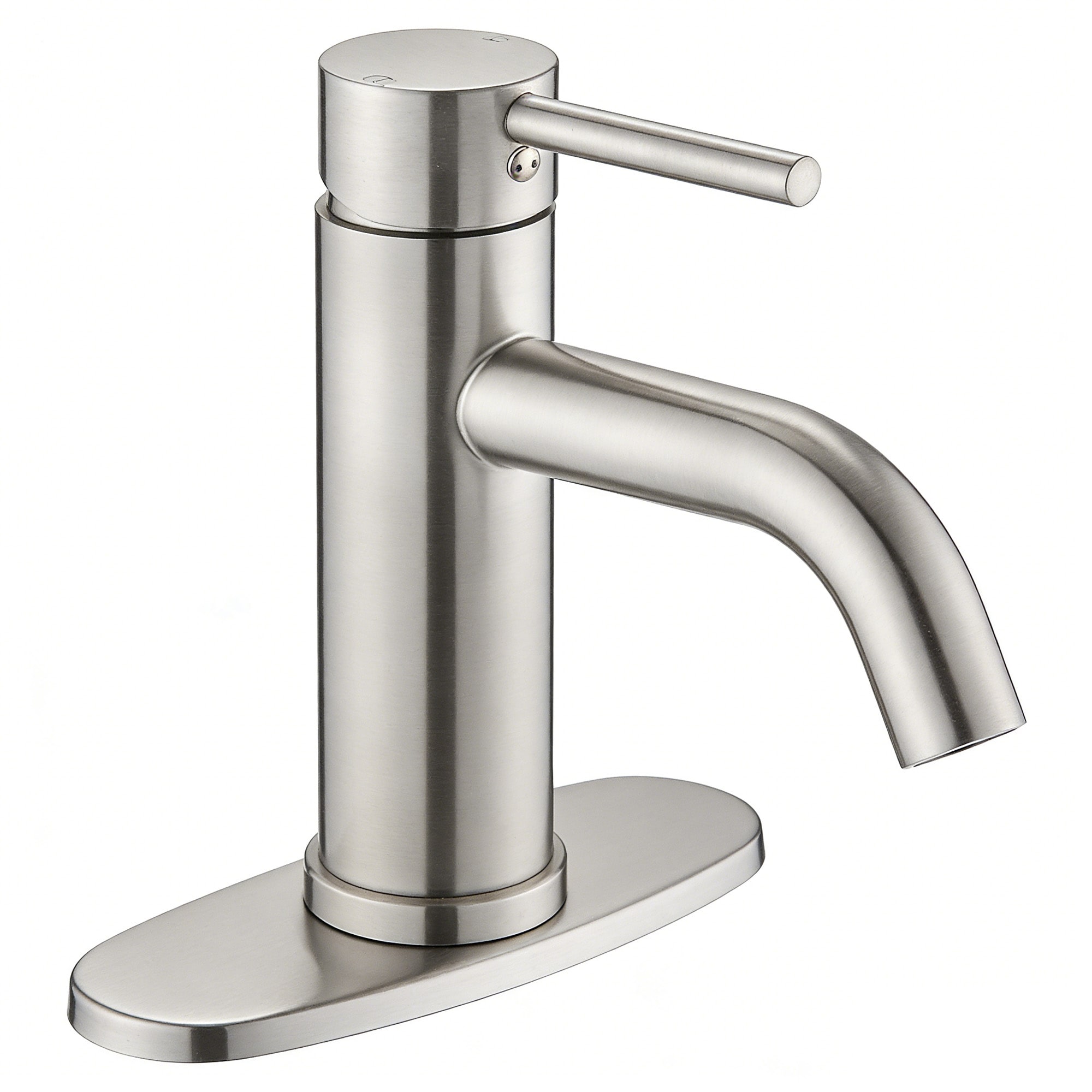 GLANZEND Waterfall Bathroom Sink Faucet Single Handle Single Hole
