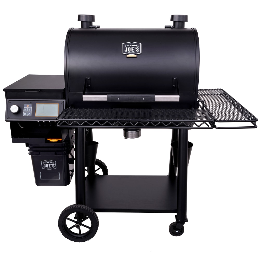 søm Zoo om natten hurtig Oklahoma Joe's Rider DLX 1200: L 1234-Sq in Black Pellet Grill in the  Pellet Grills department at Lowes.com