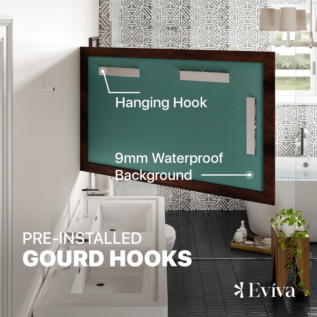 Eviva EVMR-48X30-RSWD Decor-Mirrors - View #6