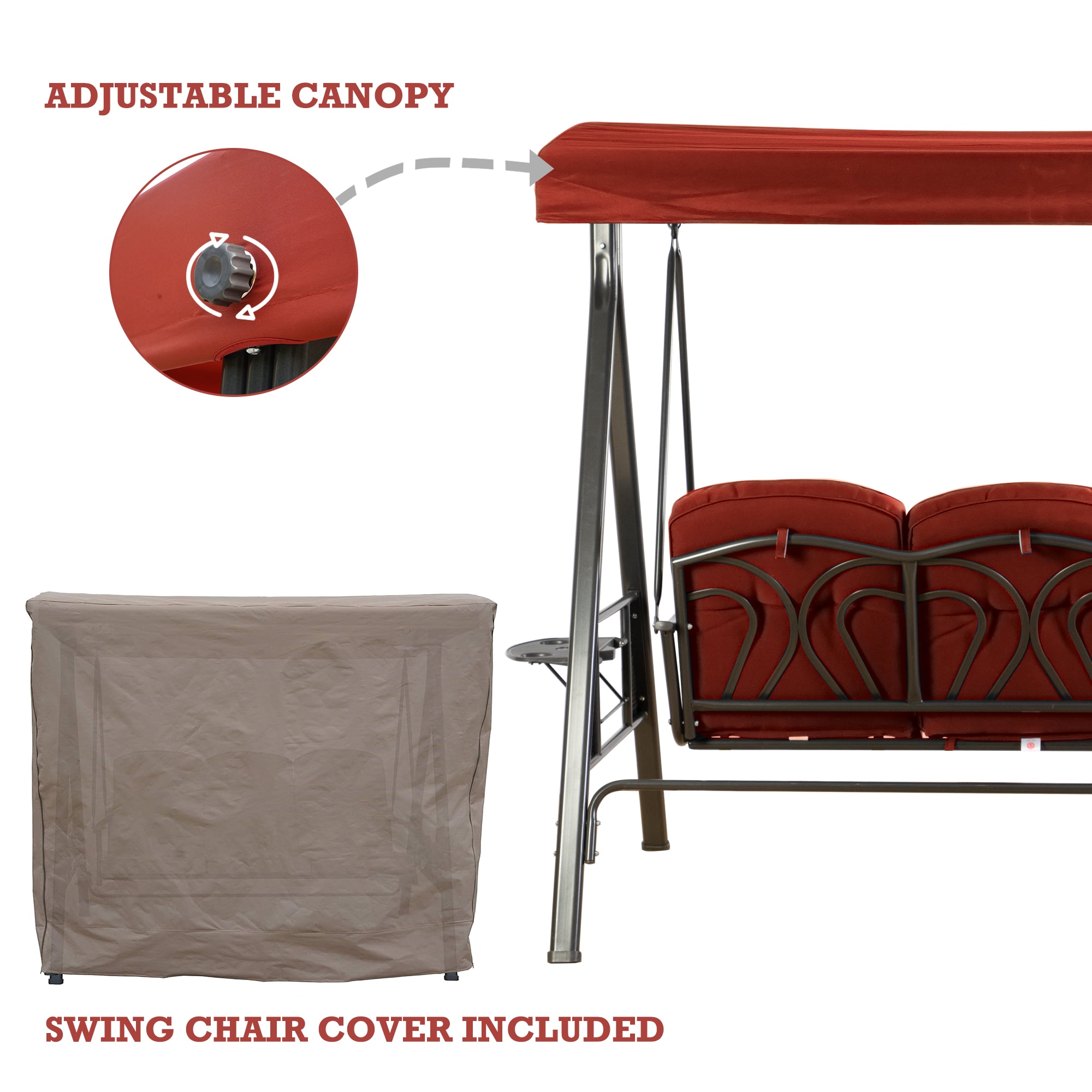 Kozyard KZSW3135R Swing-Gliders - View #5