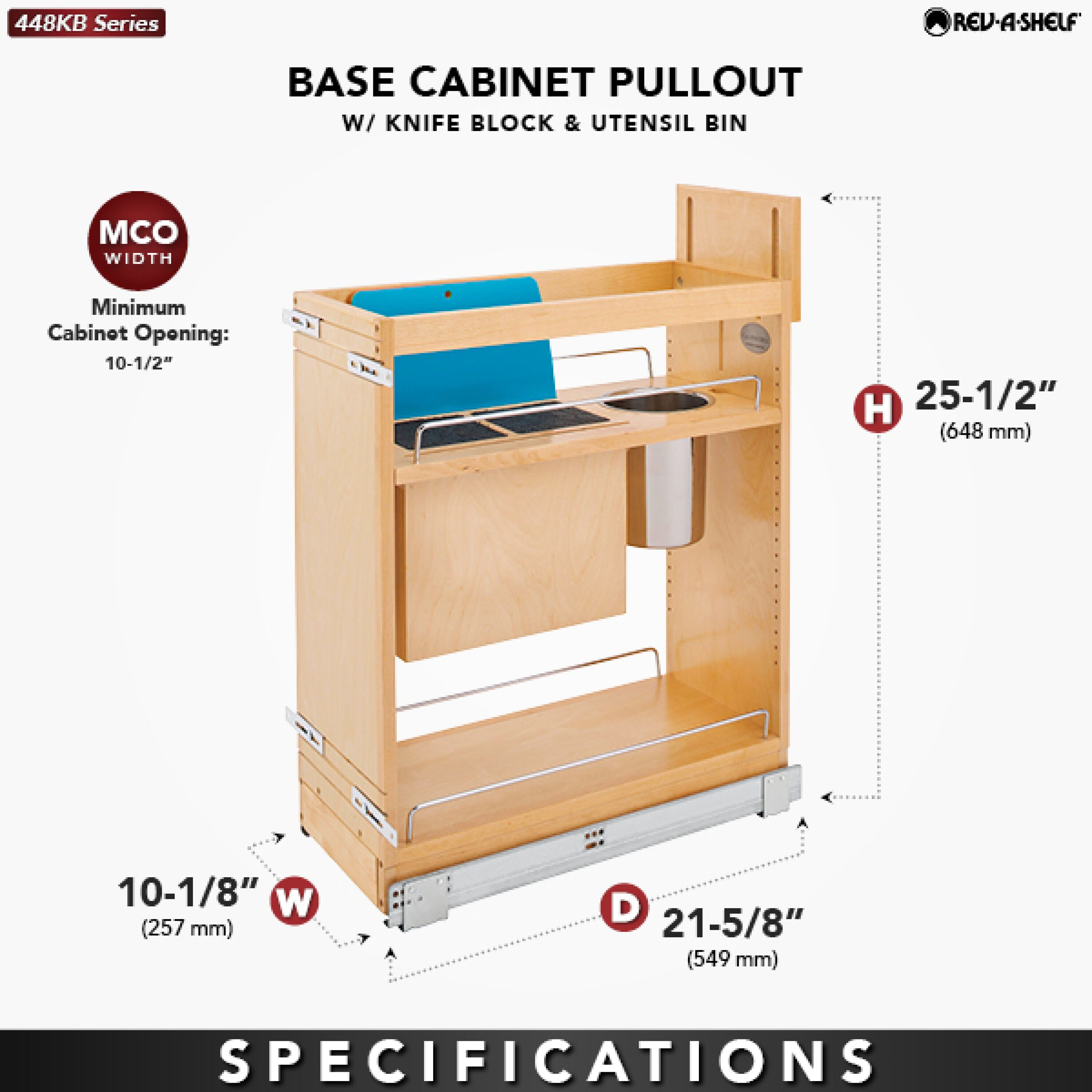 Rev-A-Shelf 448KB-BCSC-9C Pull-Out-Cabinet-Baskets - View #3