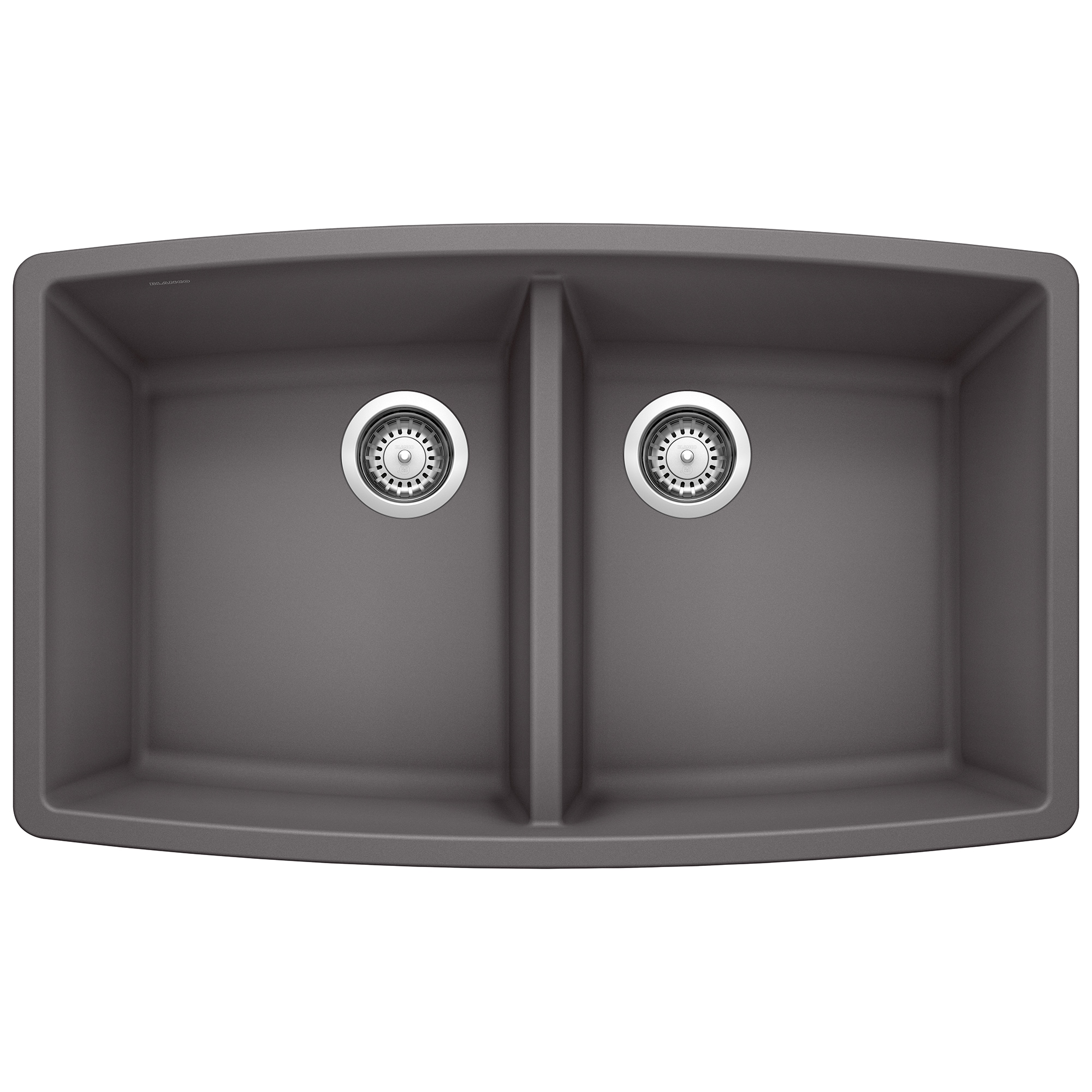 BLANCO 441473 Performa Silgranit Undermount 33-Inches x 20-Inches Cinder Granite Double equal bowl Kitchen Sink