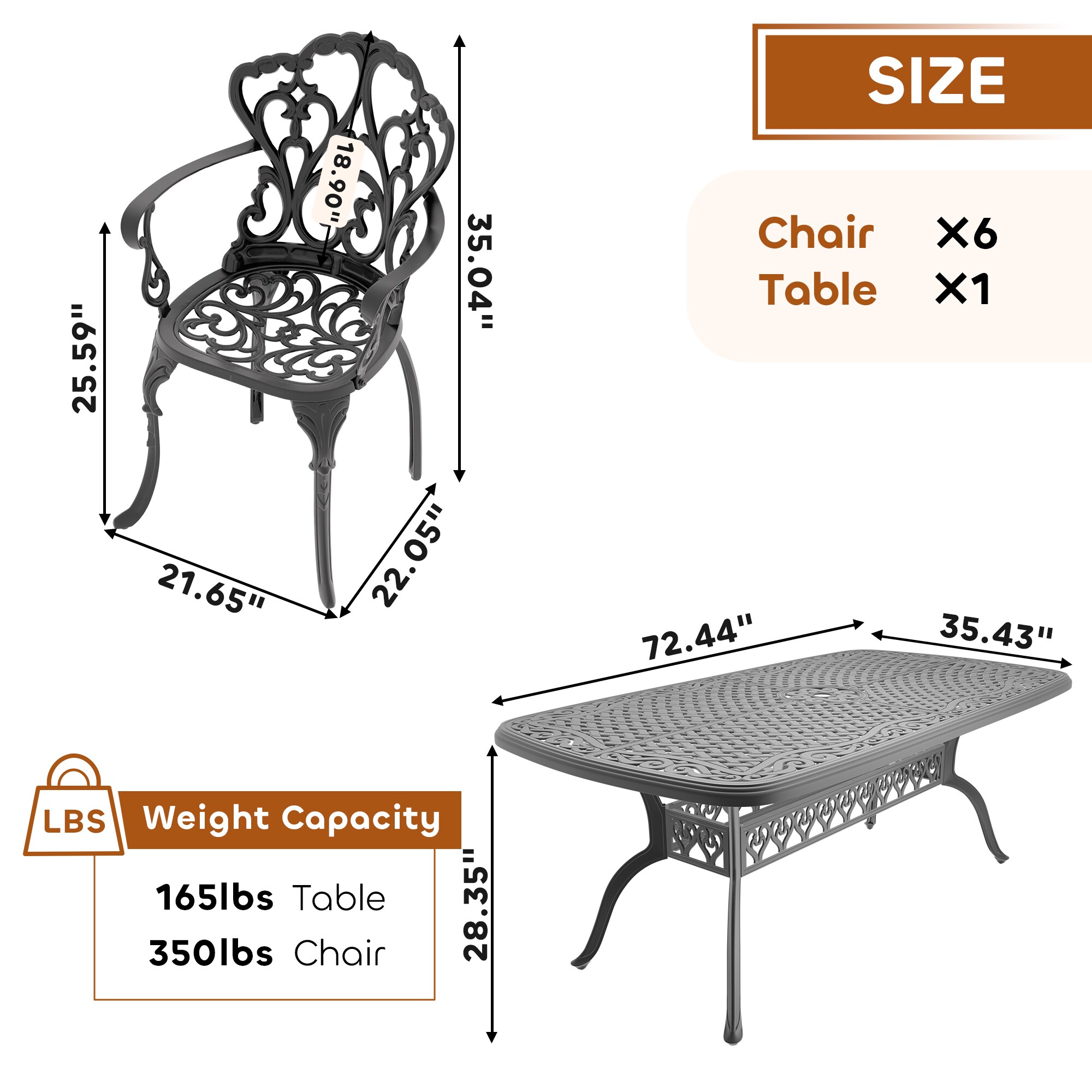nicesure SLBK6047CZ6A1174RC Patio-Dining-Sets - View #8