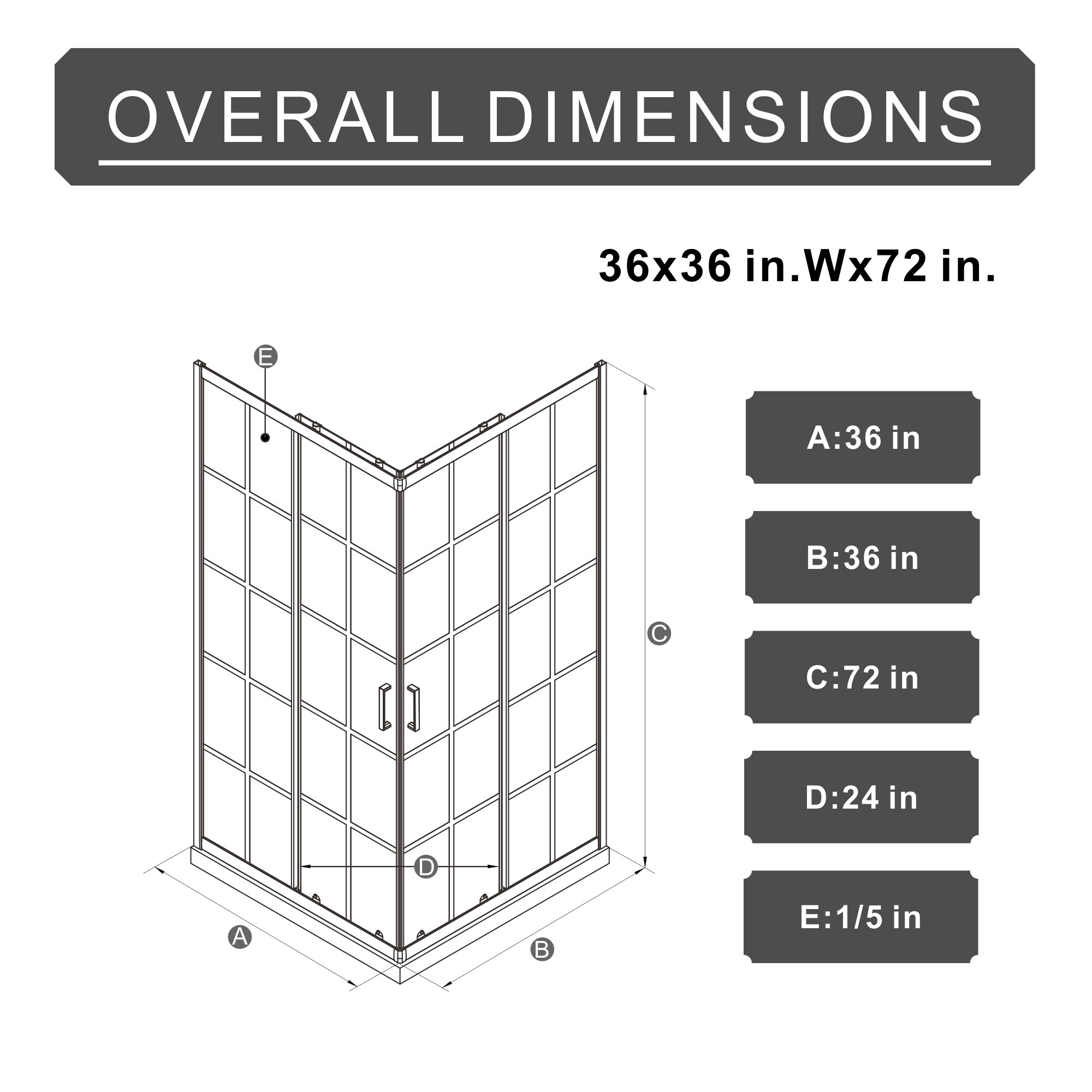 AAZJ JGY-D16384335 Shower-Doors - View #3