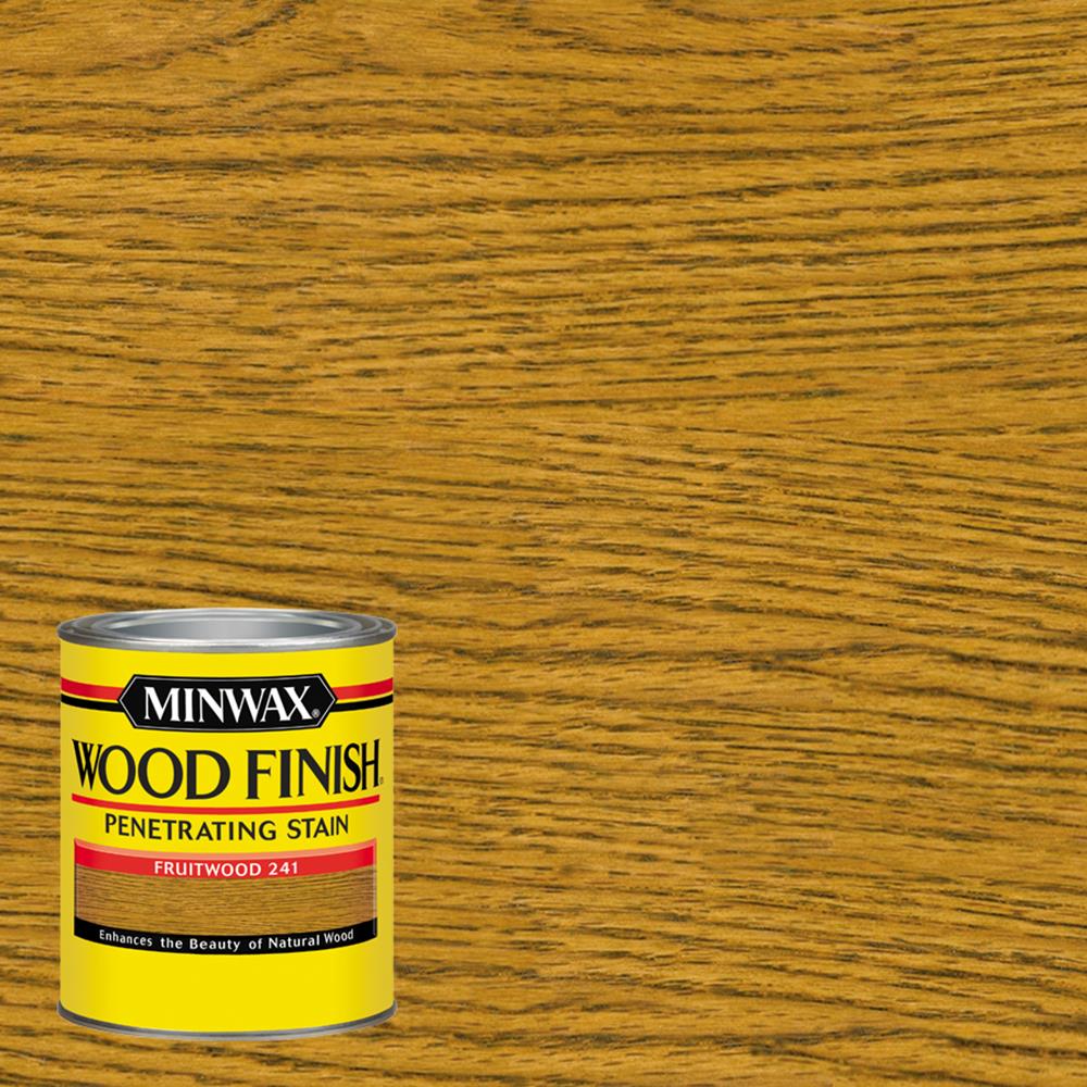 Minwax 70010444 Wood Finish Oil-based Fruitwood Semi-transparent Interior Stain ( 1-quart )