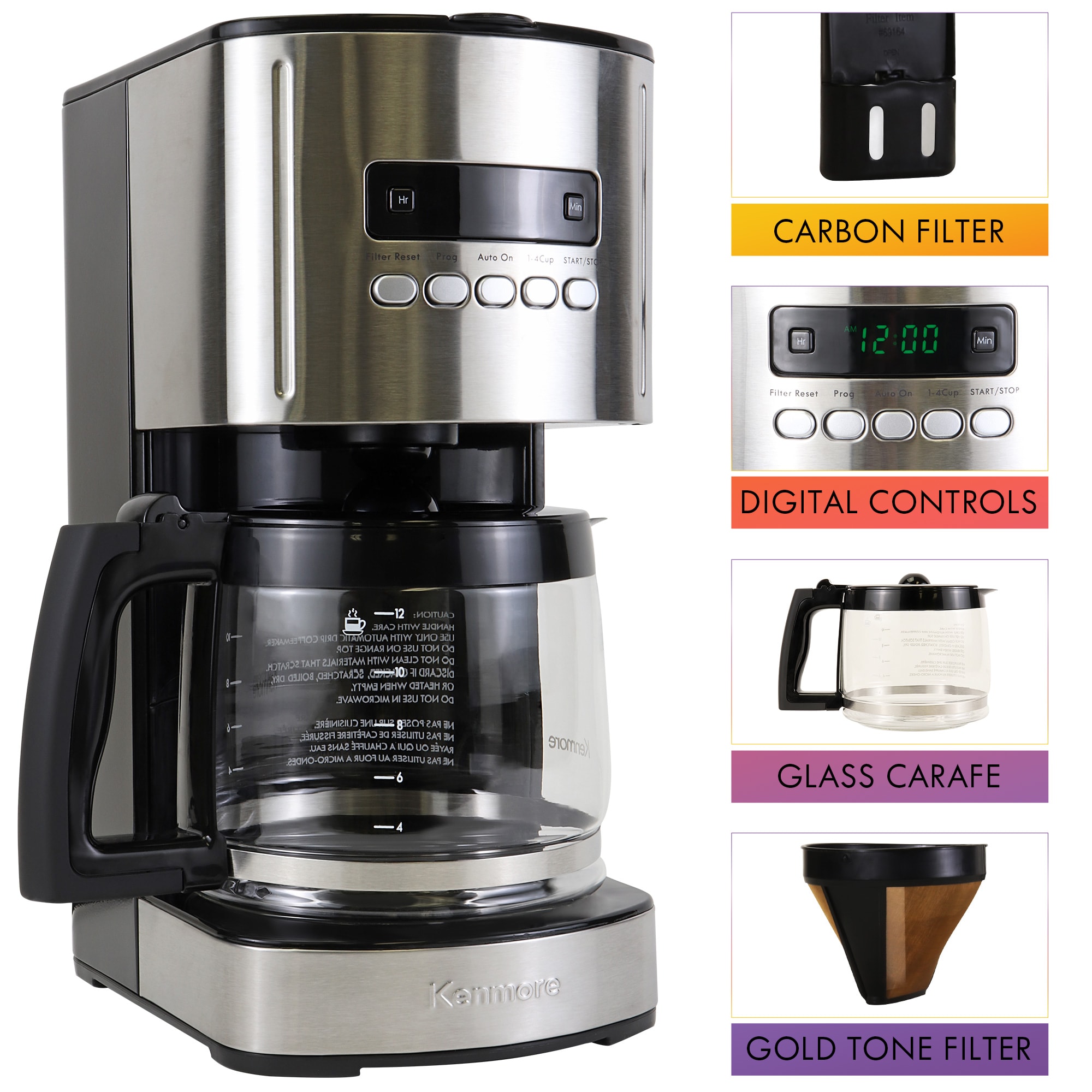 Programmable Grind and Brew 12 Cup Coffee Maker - 45505