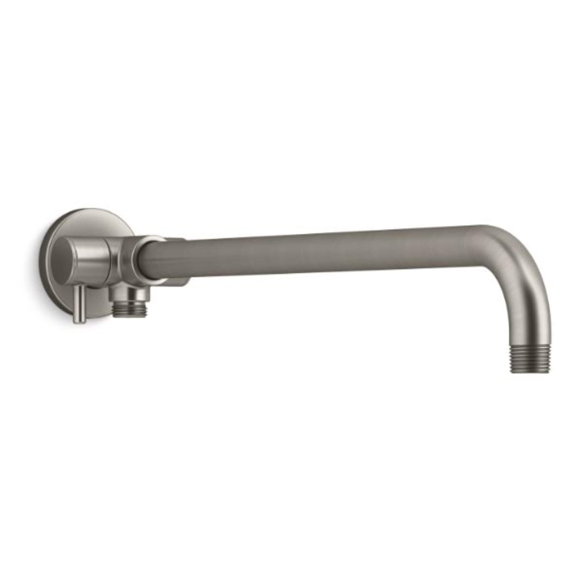 KOHLER K-76332-BN Vibrant Brushed Nickel 18.1875-in Universal Shower Shower arm with diverter 1.5-in -ID