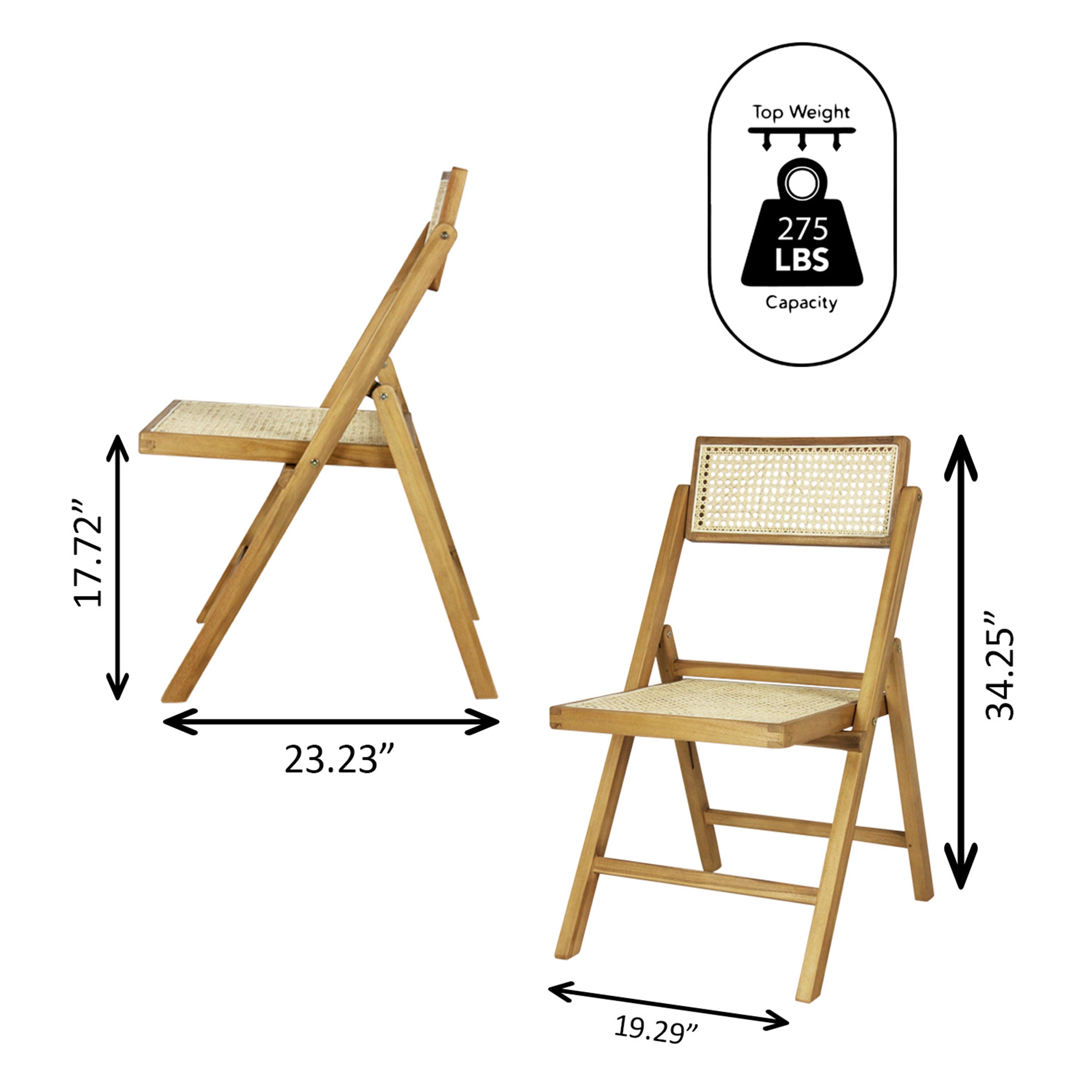 JONATHAN  Y FLD1000A-SET2 Folding-Chairs - View #4