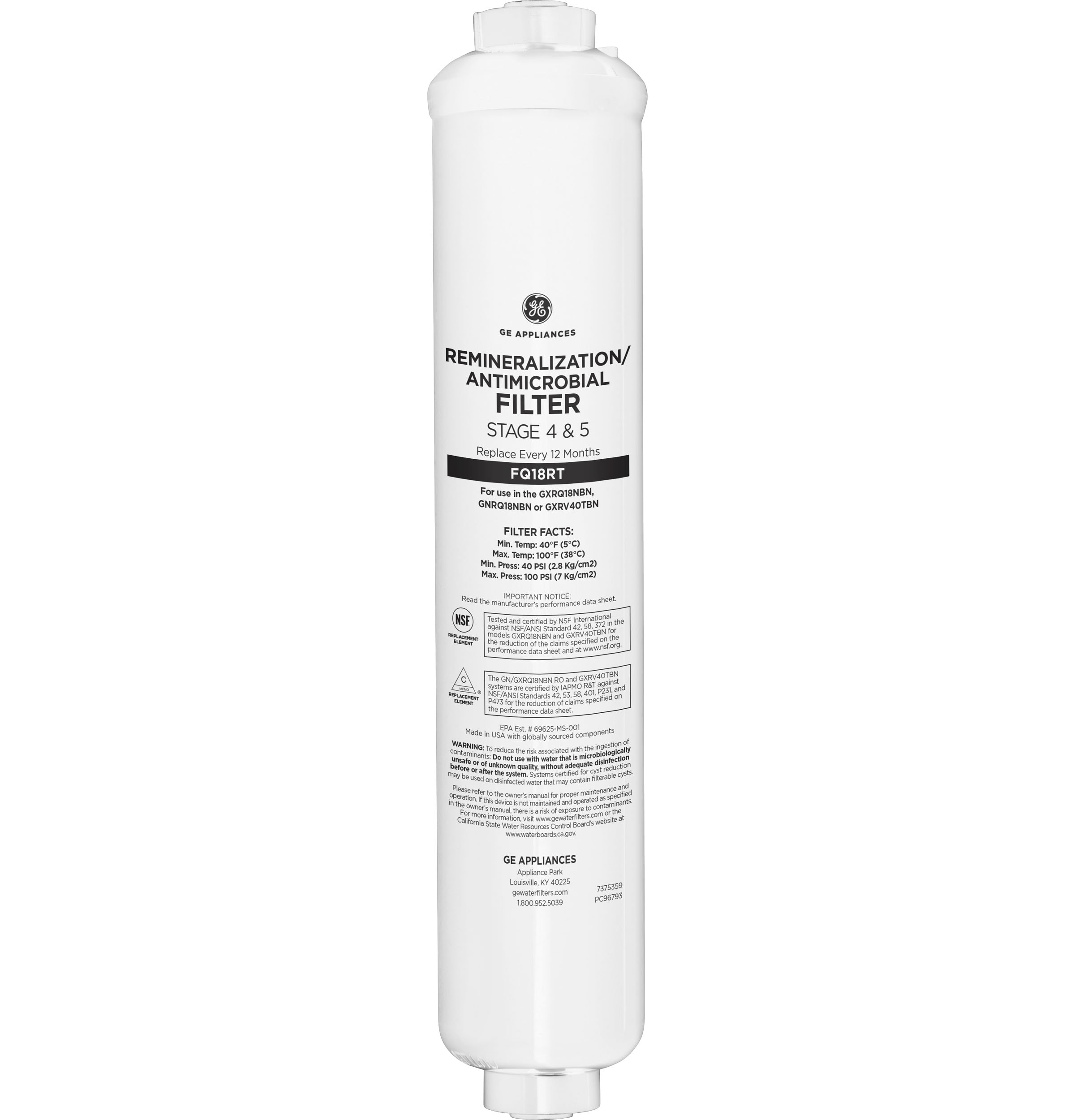 GE FQ18RT Replacement-Water-Filters-Cartridges - View #2