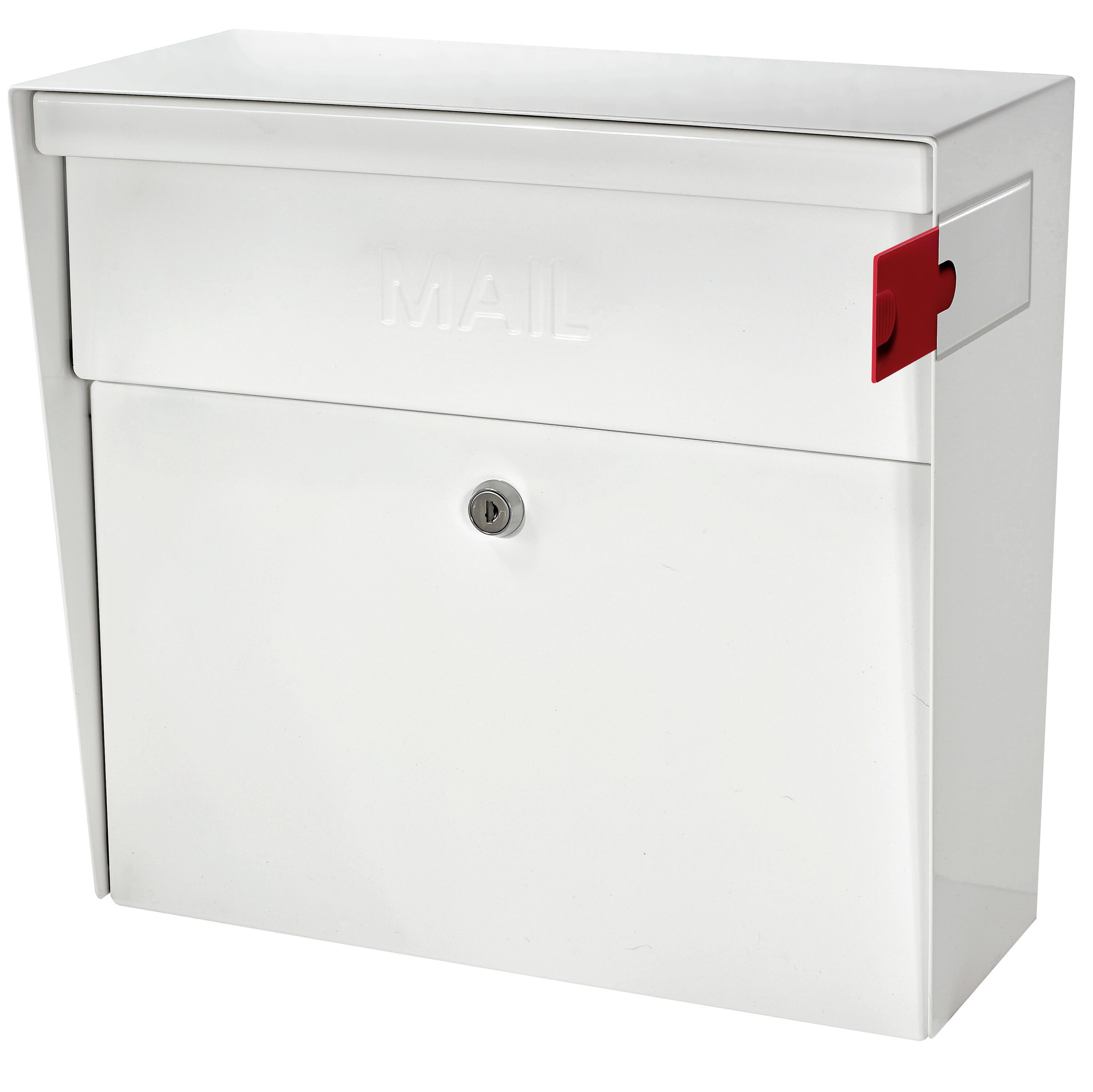 Mail Boss 7169 Metro Locking Metal Large Mailbox White