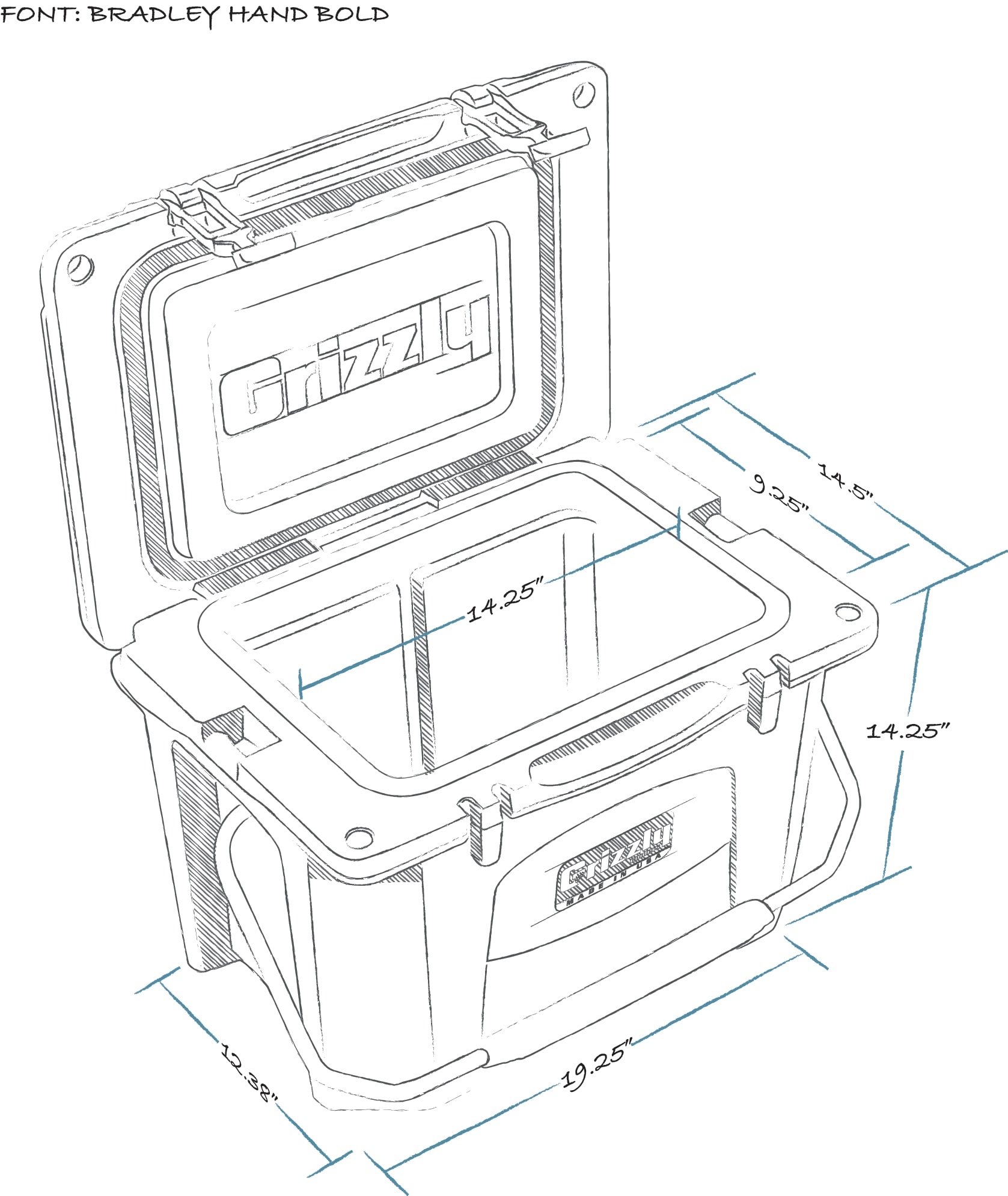 Grizzly Coolers Lime Green Insulated Chest Cooler in the Portable